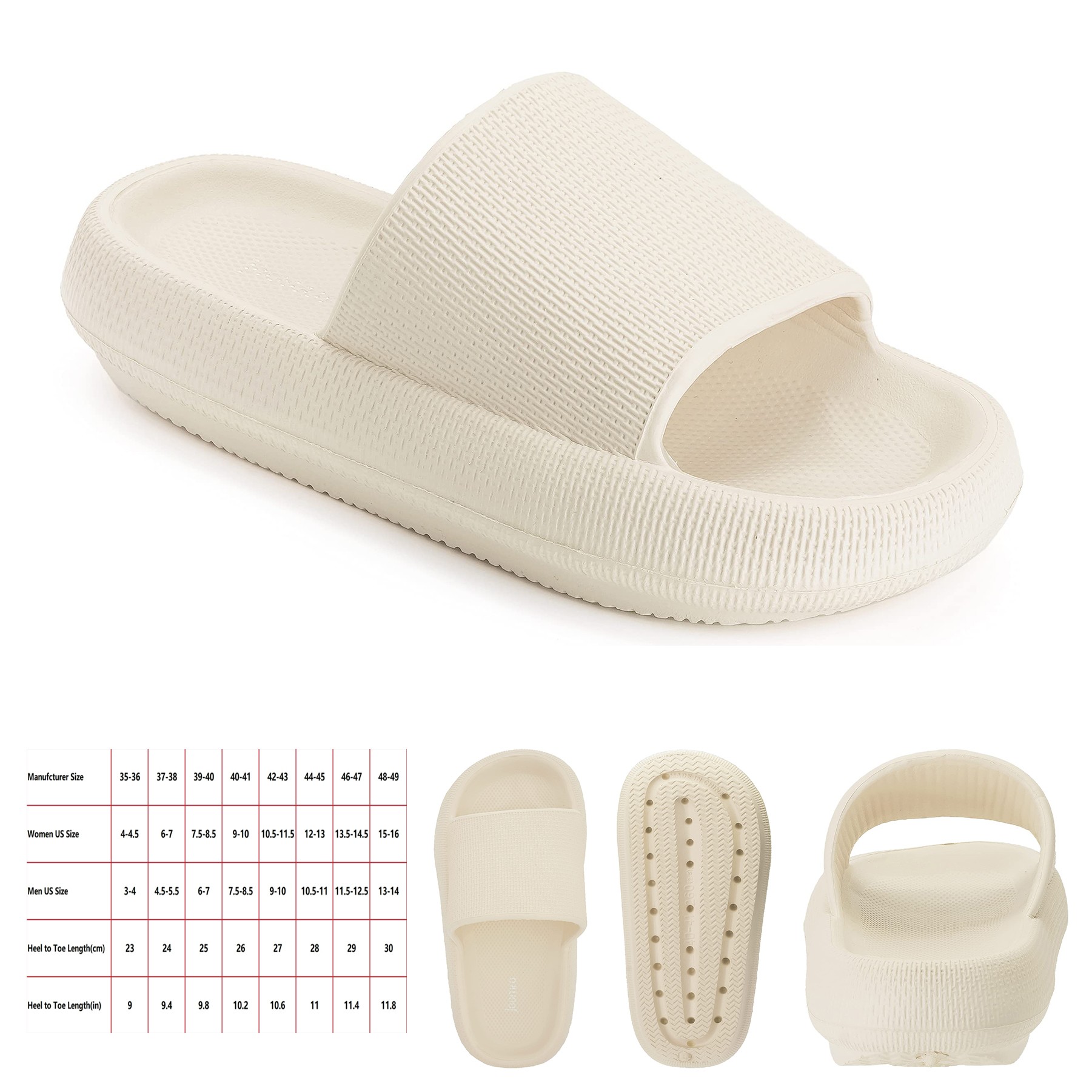 Non Slip Quick Drying Shower Slides 3