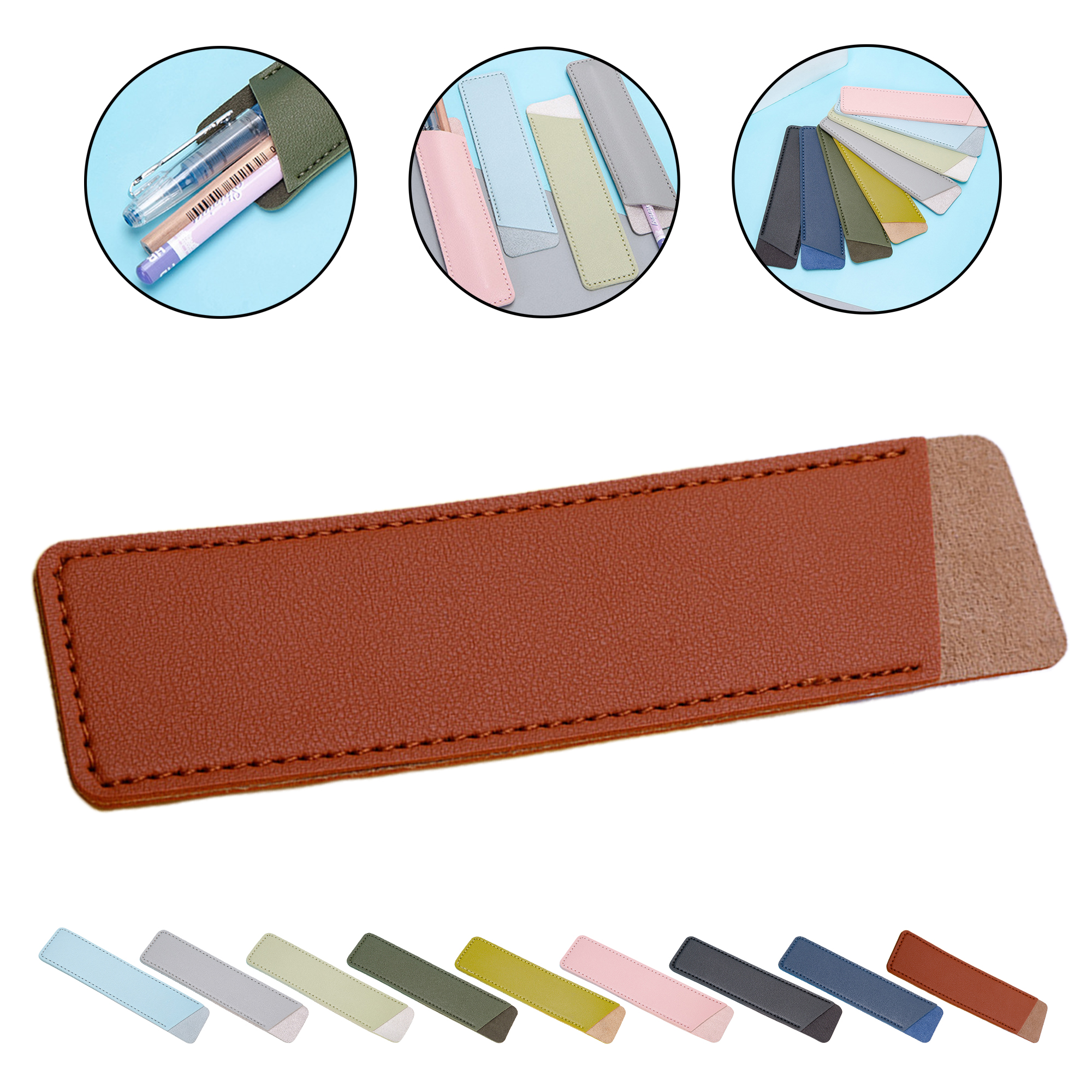 PU Creative Leather Pen Pouch 6