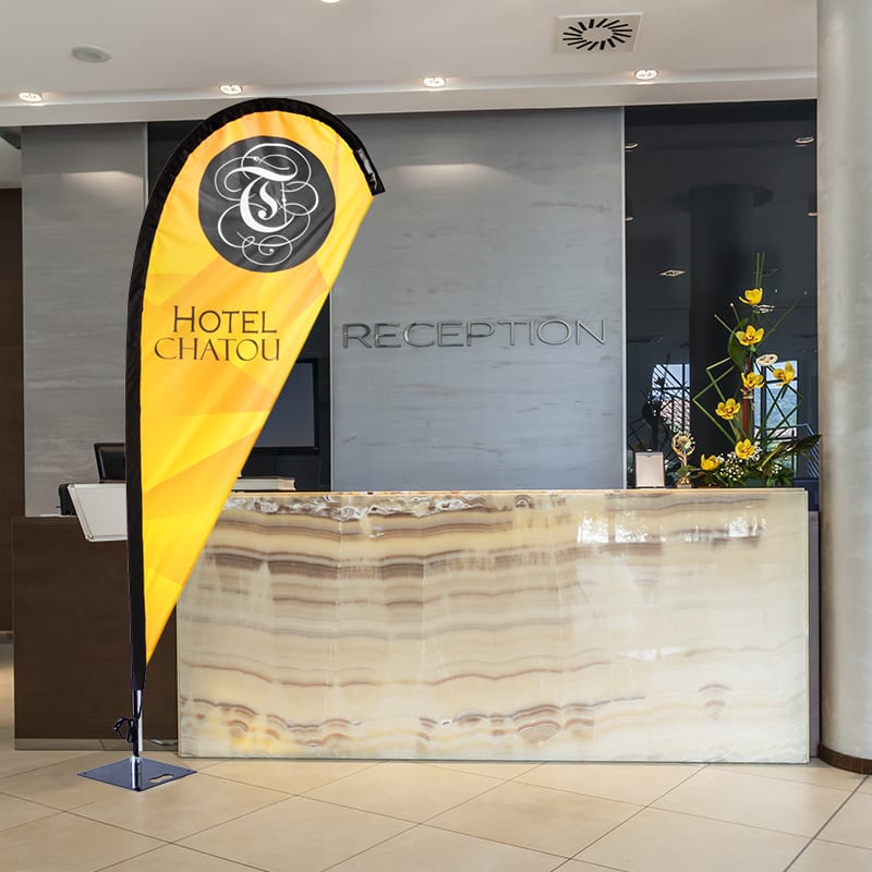 Custom 6' X 3' Small Teardrop Flags 9