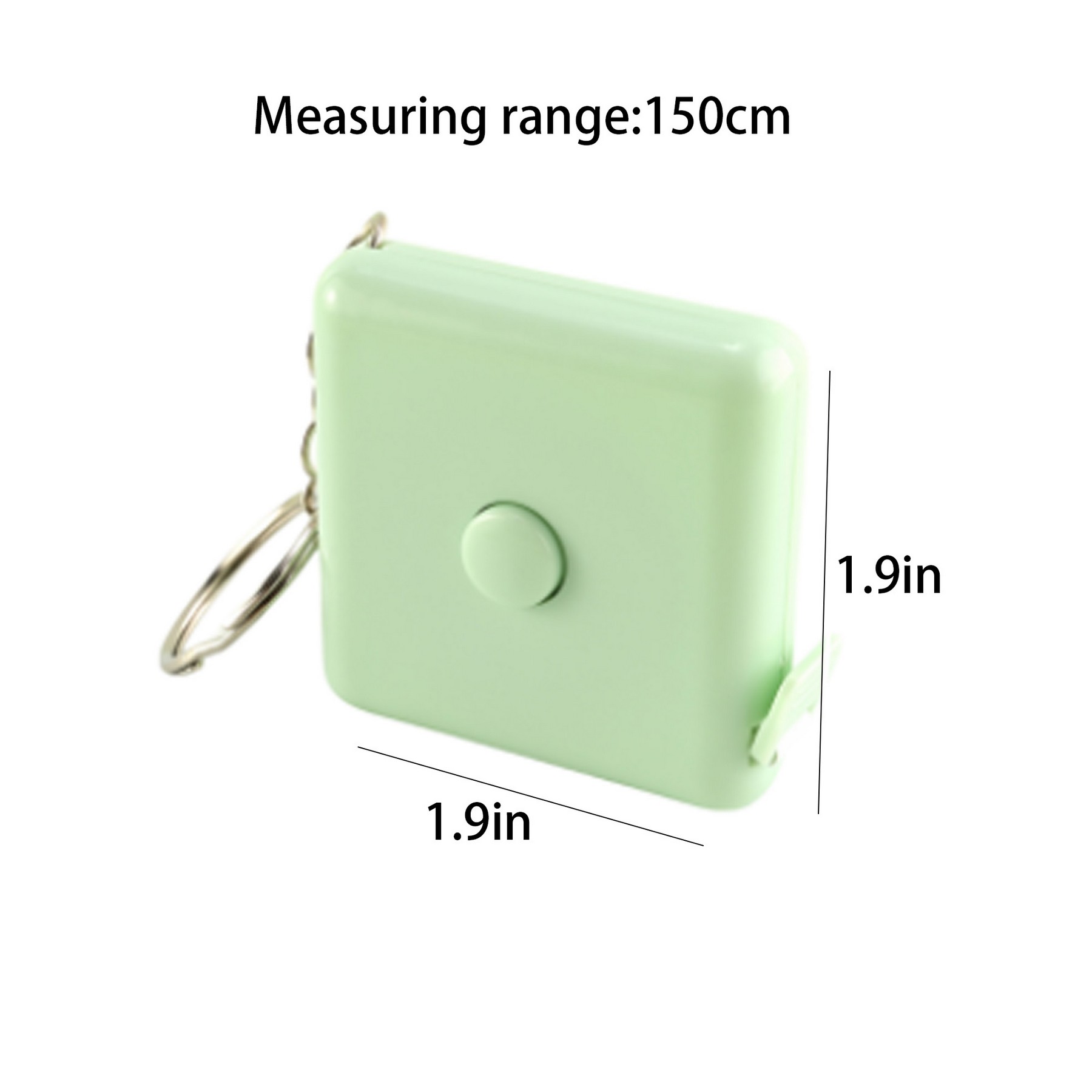 Square -Shaped Keychain Ruler 1