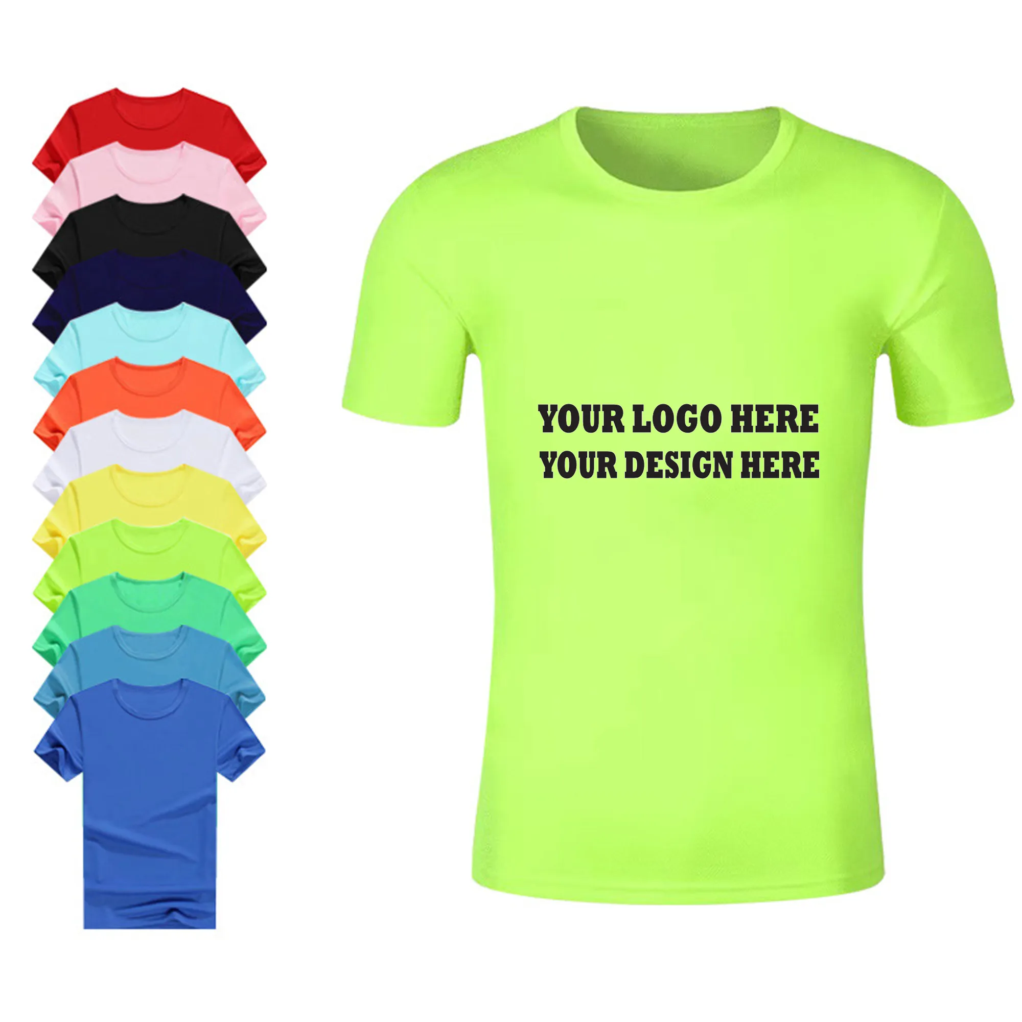 Rush Servise Crew Neck Short Sleeve T-Shirt Work Clothes 5