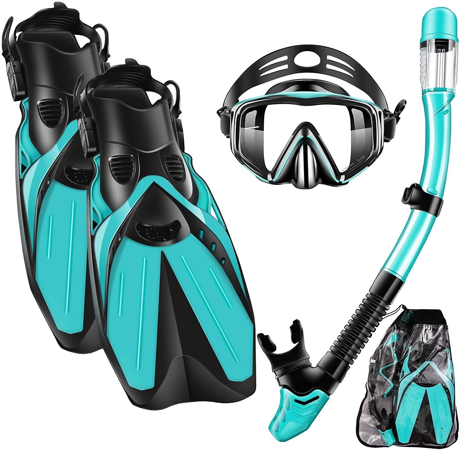 Premium Dry Top Snorkel Set 7