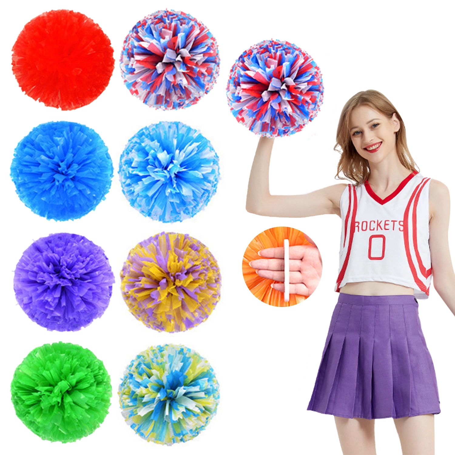 Paper Cheerleading Pom-Poms 1