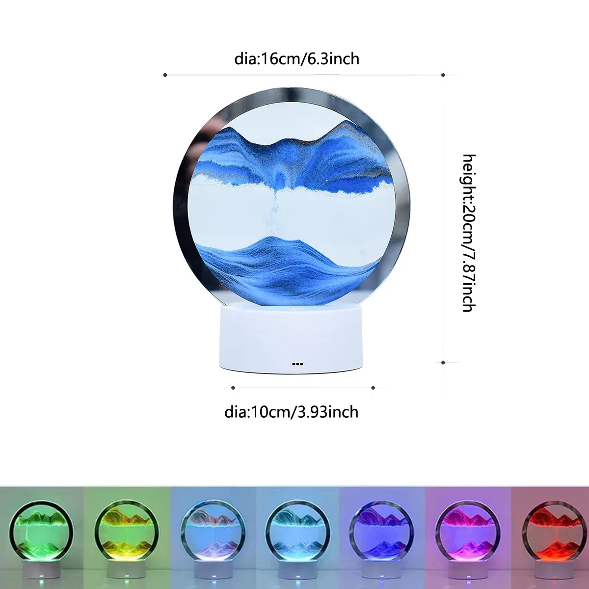 Moving Sand Art 3D Lamp 4