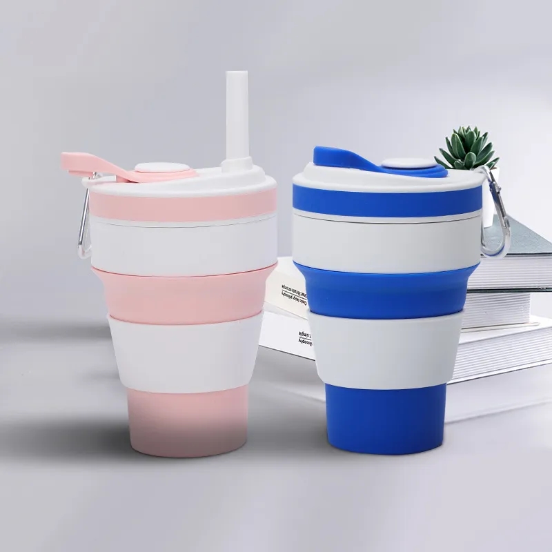 Outdoor travel silicone folding cup 5