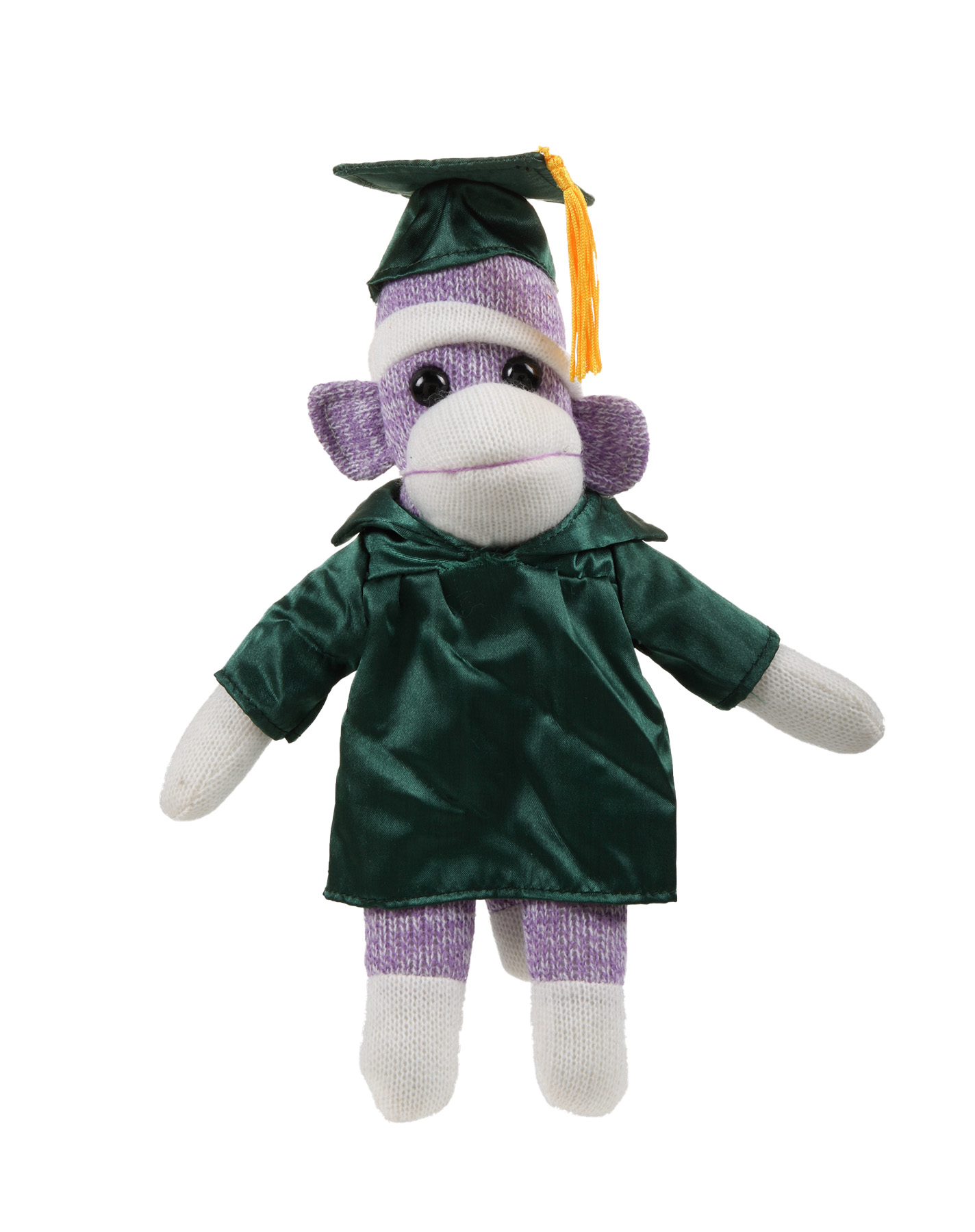 Purple Sock Monkey with Graduation Cap and Gown 4