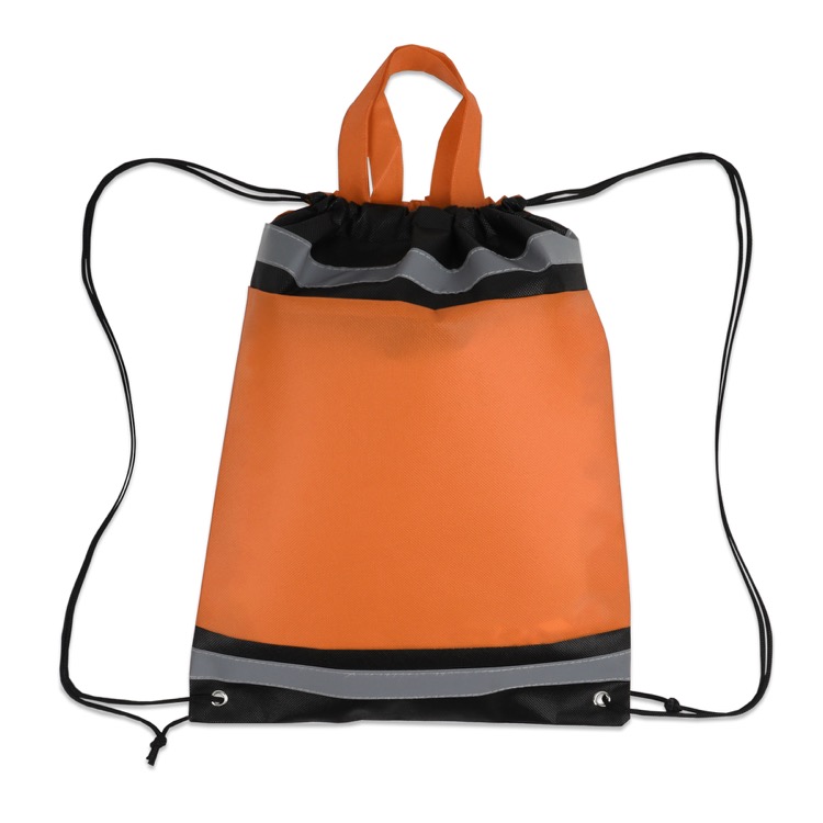 Reflective Non-Woven Drawstring Backpack 9