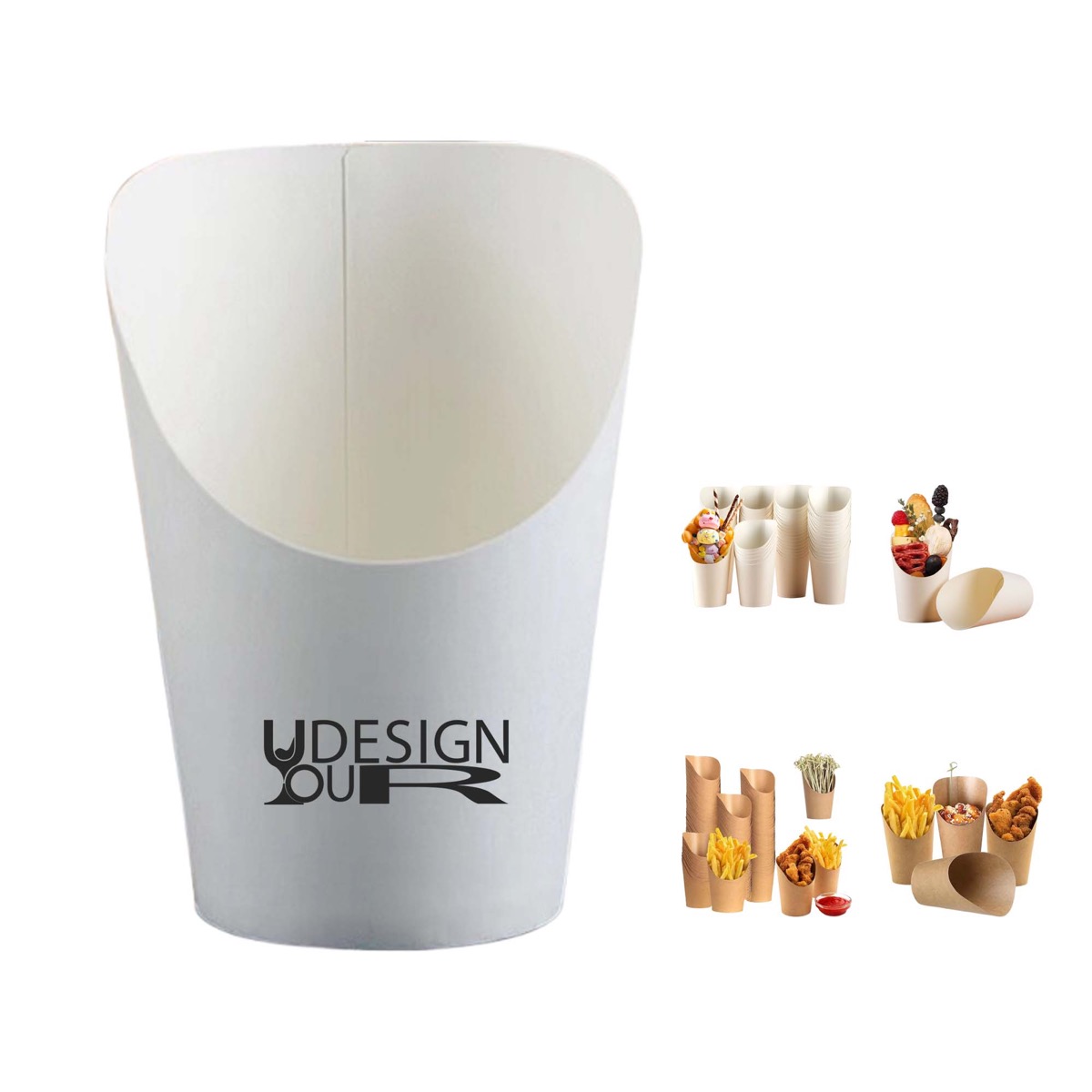 14OZ Disposable Take Out Party French Fry Boxes 2