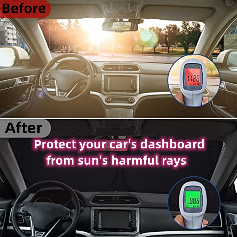Foldable Full Color Car Windshield Sunshade 4