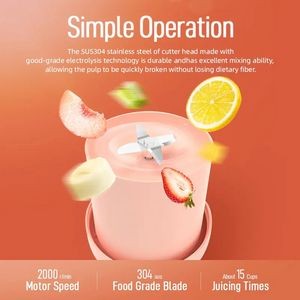 Portable Electric Fruit Juicer Blender 2