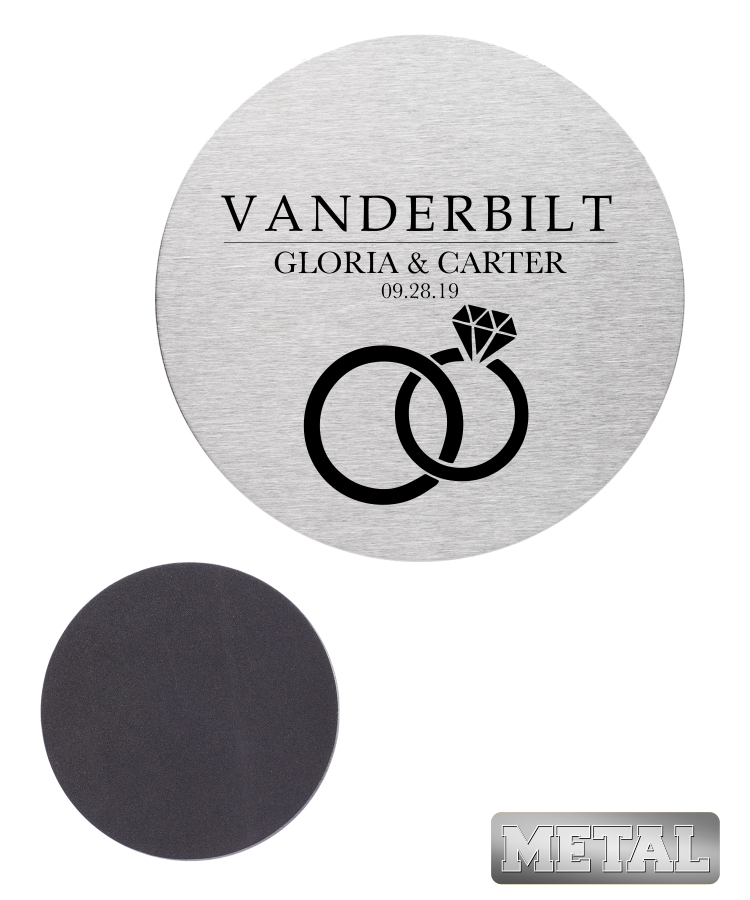 4" Stainless Steel Round Coasters 2