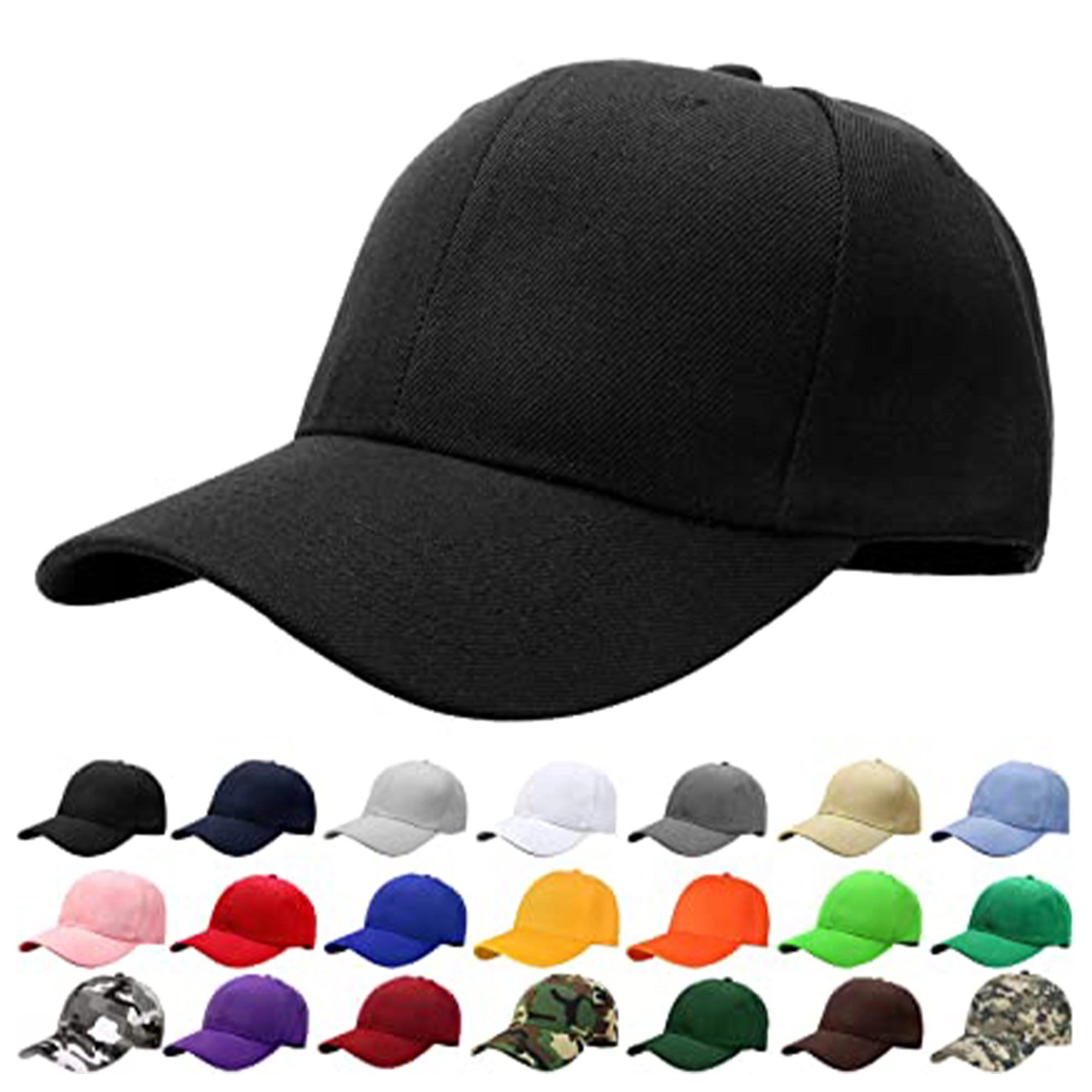 6 Panel Washed Baseball Cap MOQ 50pcs
