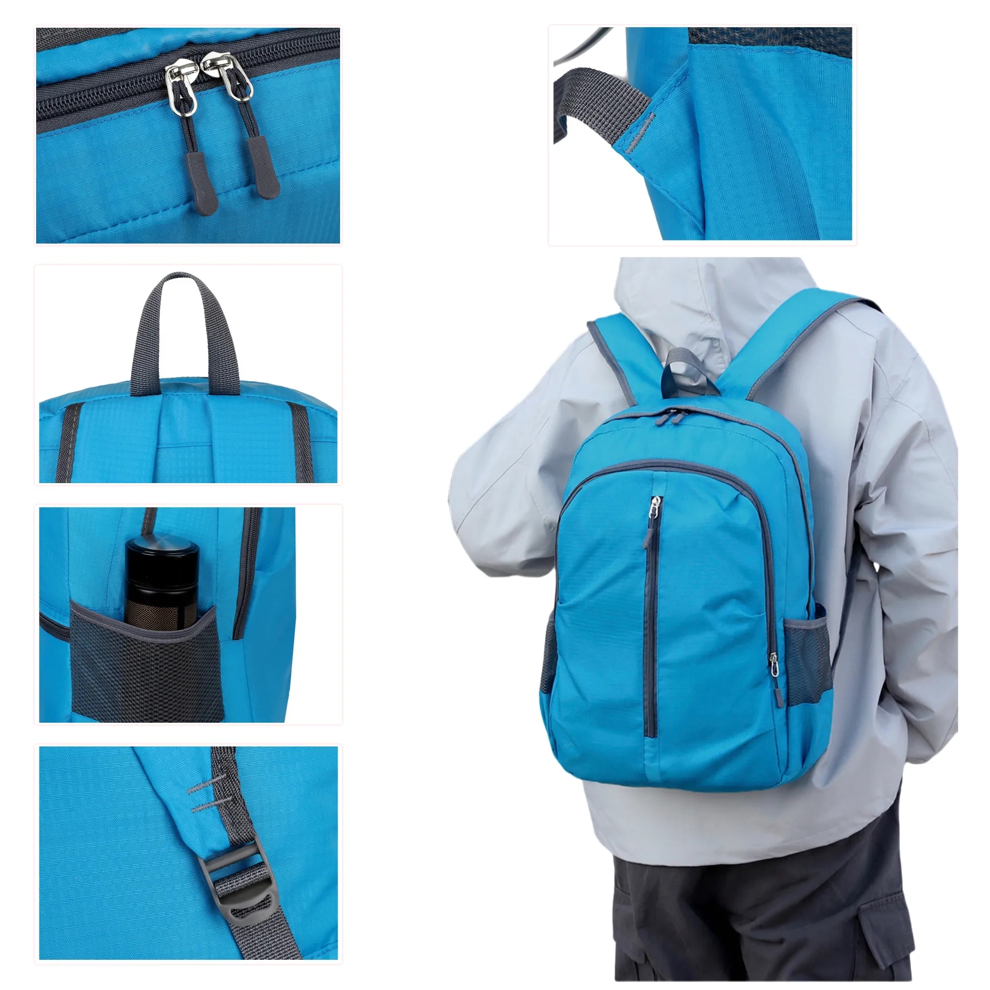 Waterproof Foldable Backpack Outdoor Daypack 5