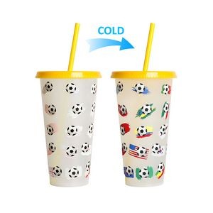 710ml Handy Heart Plastic Color Changing Cup 13