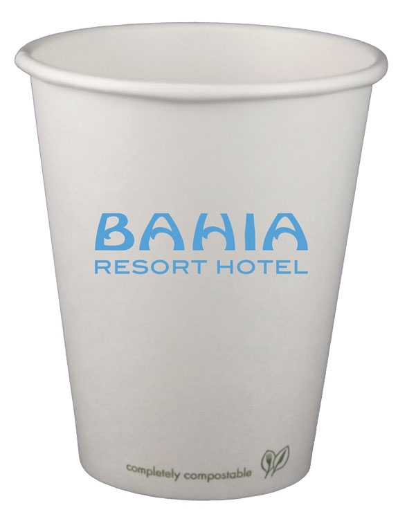8 oz. Eco-Friendly Compostable Paper Hot Cup 1
