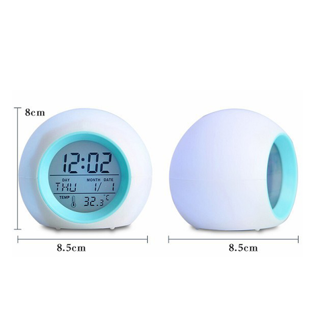 Color Changing Led Light Digital Alarm Clock 3