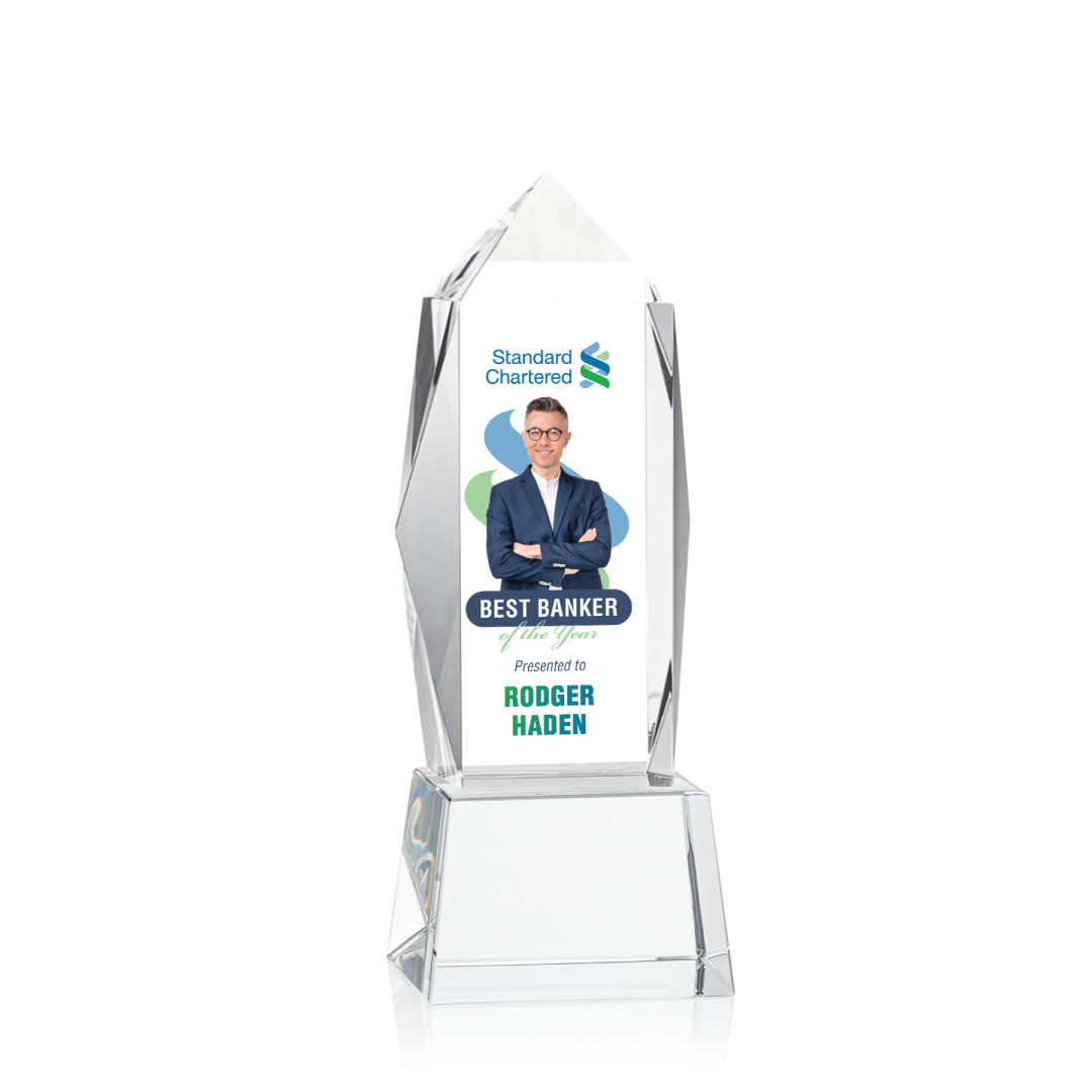 Bloomington VividPrint™ Award on Base - Clear 2