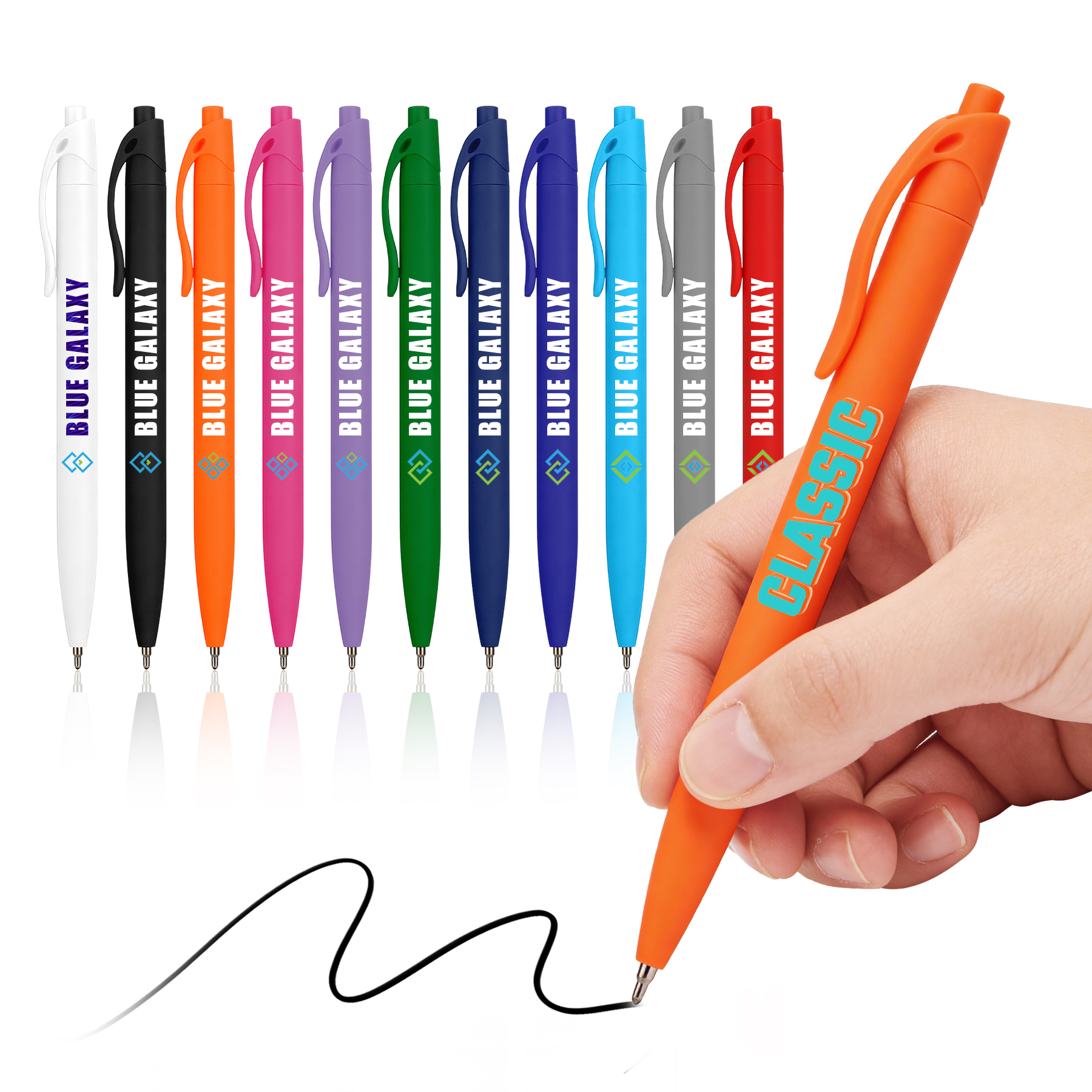 Sleek Write Rubberized Pen 7