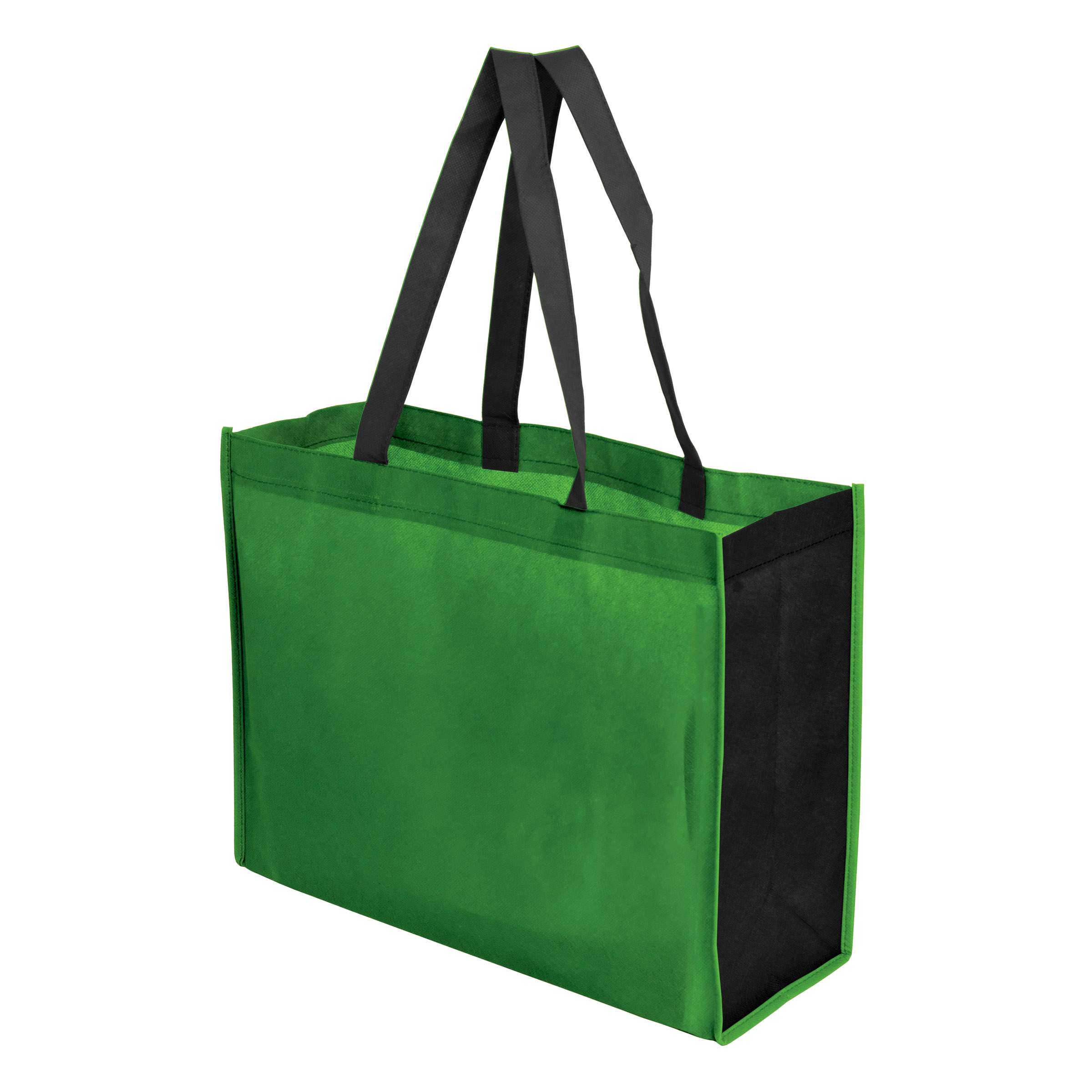 Two Toned 16" x 12" + 6" Gusseted Tote Bag 12
