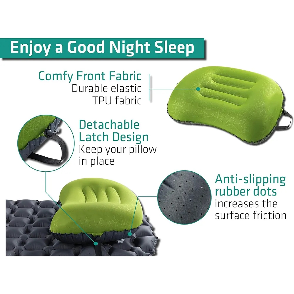 Ultralight Inflatable Pillow for Camping Hiking Backpacking 3