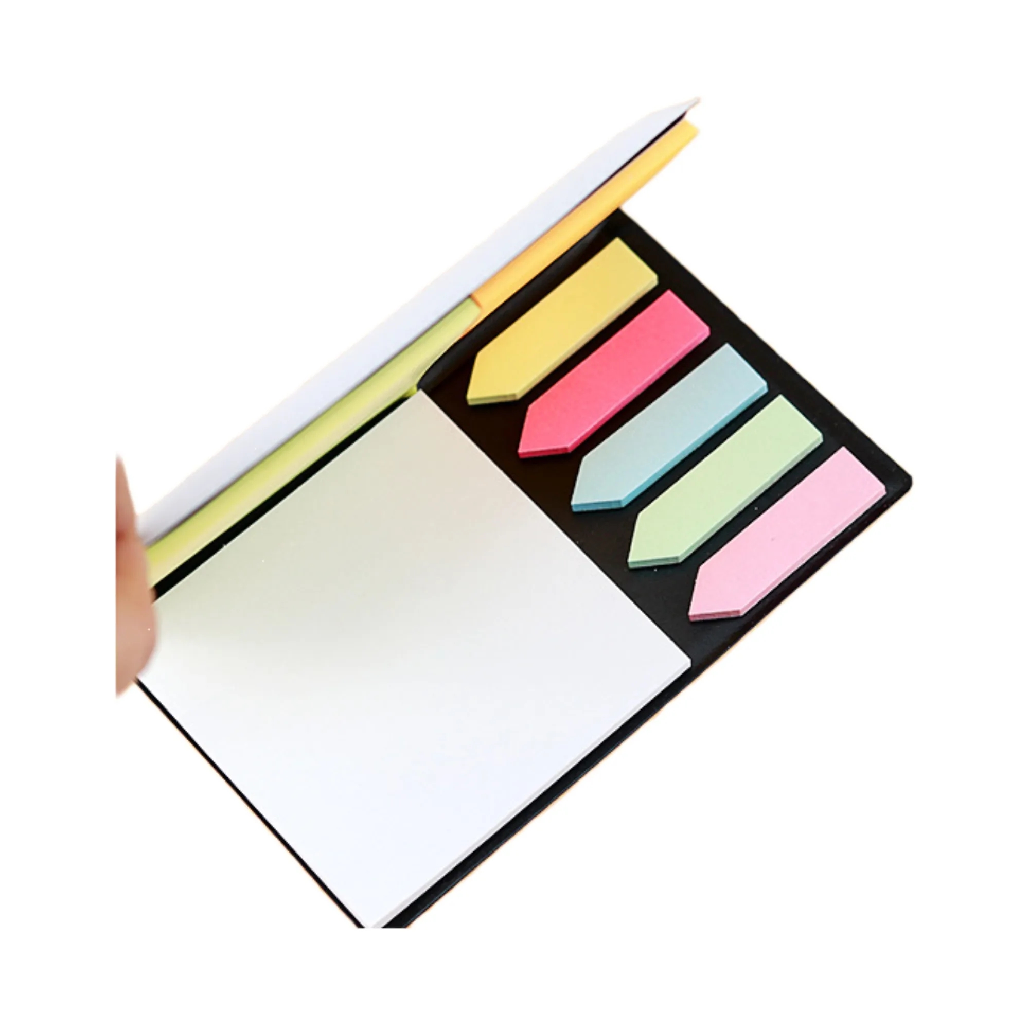 White Leather Sticky Note Pad 4