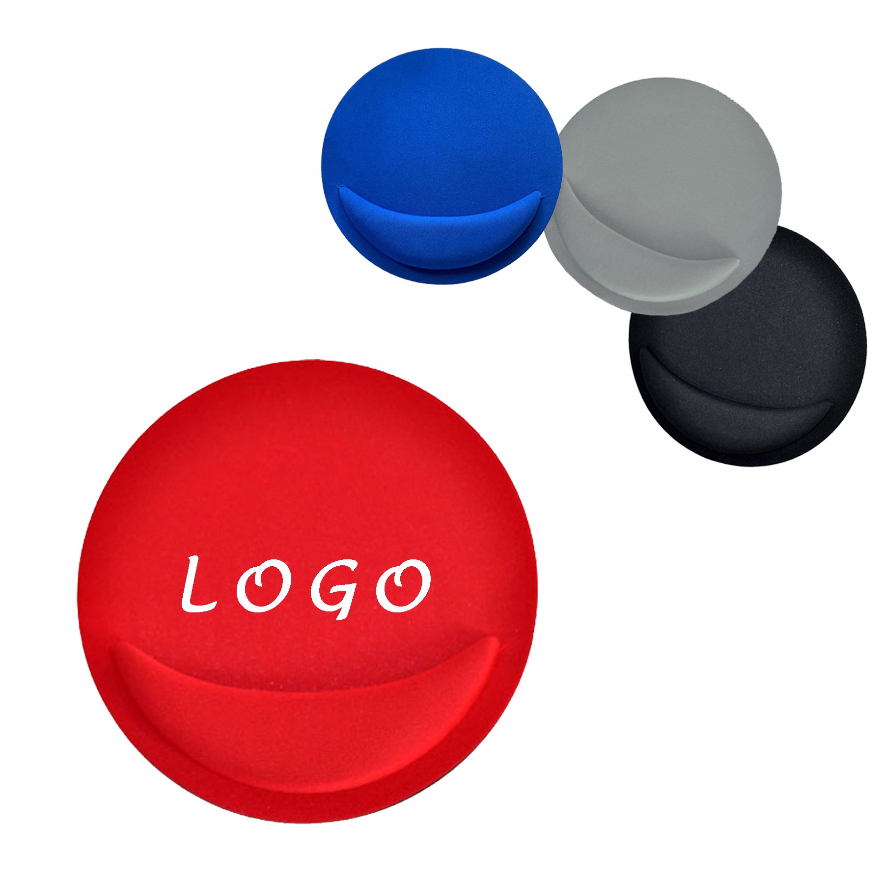 Smiling Mouse Pad with Wrist Rest