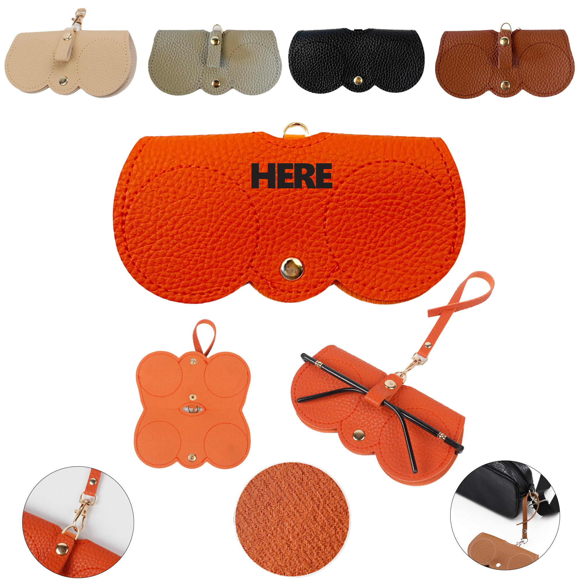 PU Leather Travel Sunglasses Storage Bag MOQ 50 2
