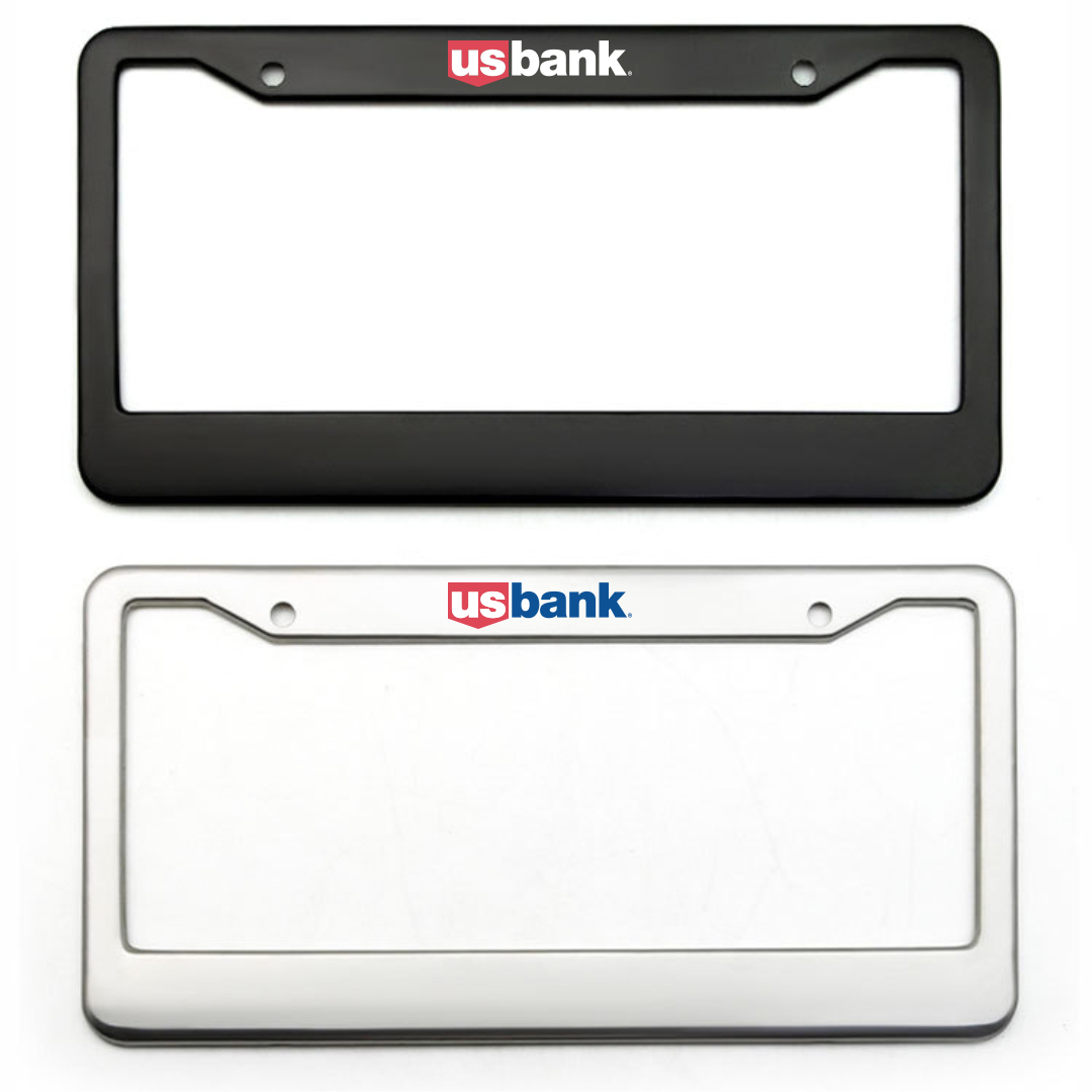 Stainless Steel License Plate Frame - Custom Shape Available 3