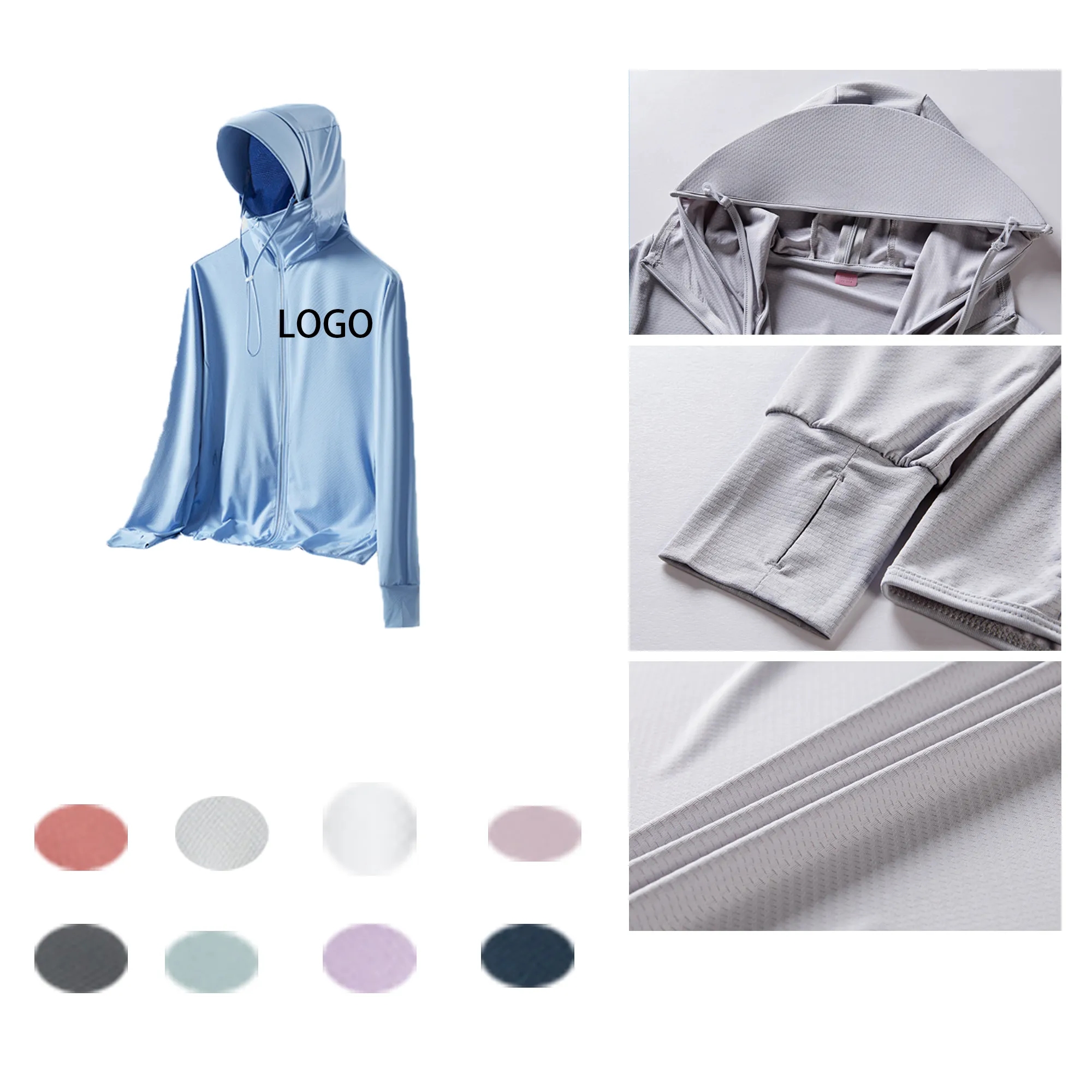Outdoor Quick-Drying Sunscreen With Hood 16