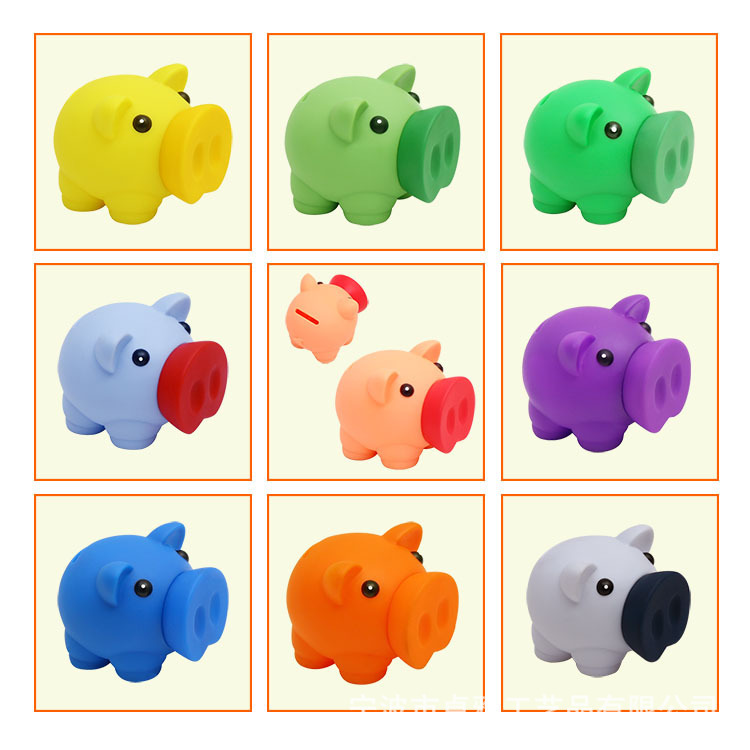 PVC Large Nose Piggy Bank 4