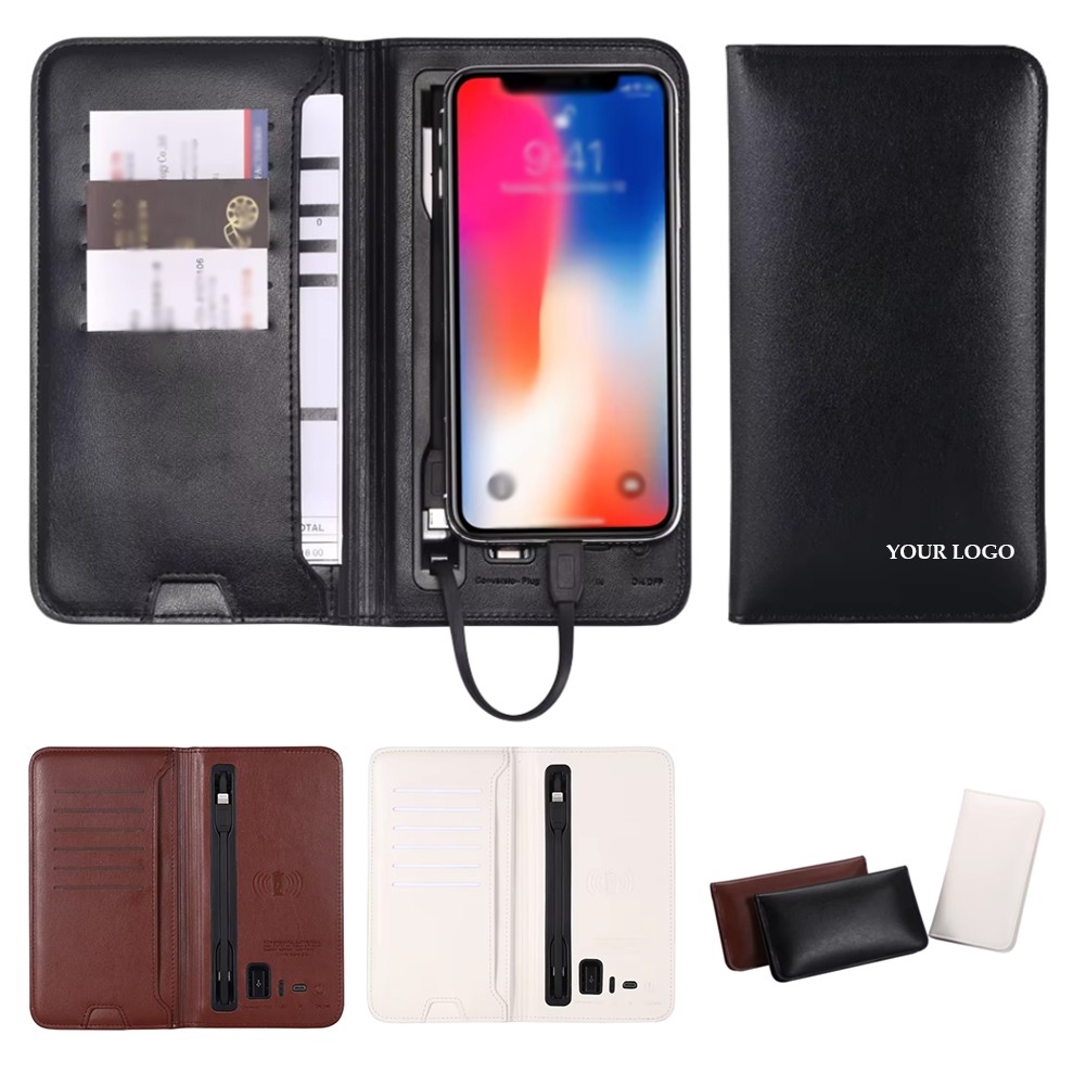 Leather Wallet With Wireless Charging 7