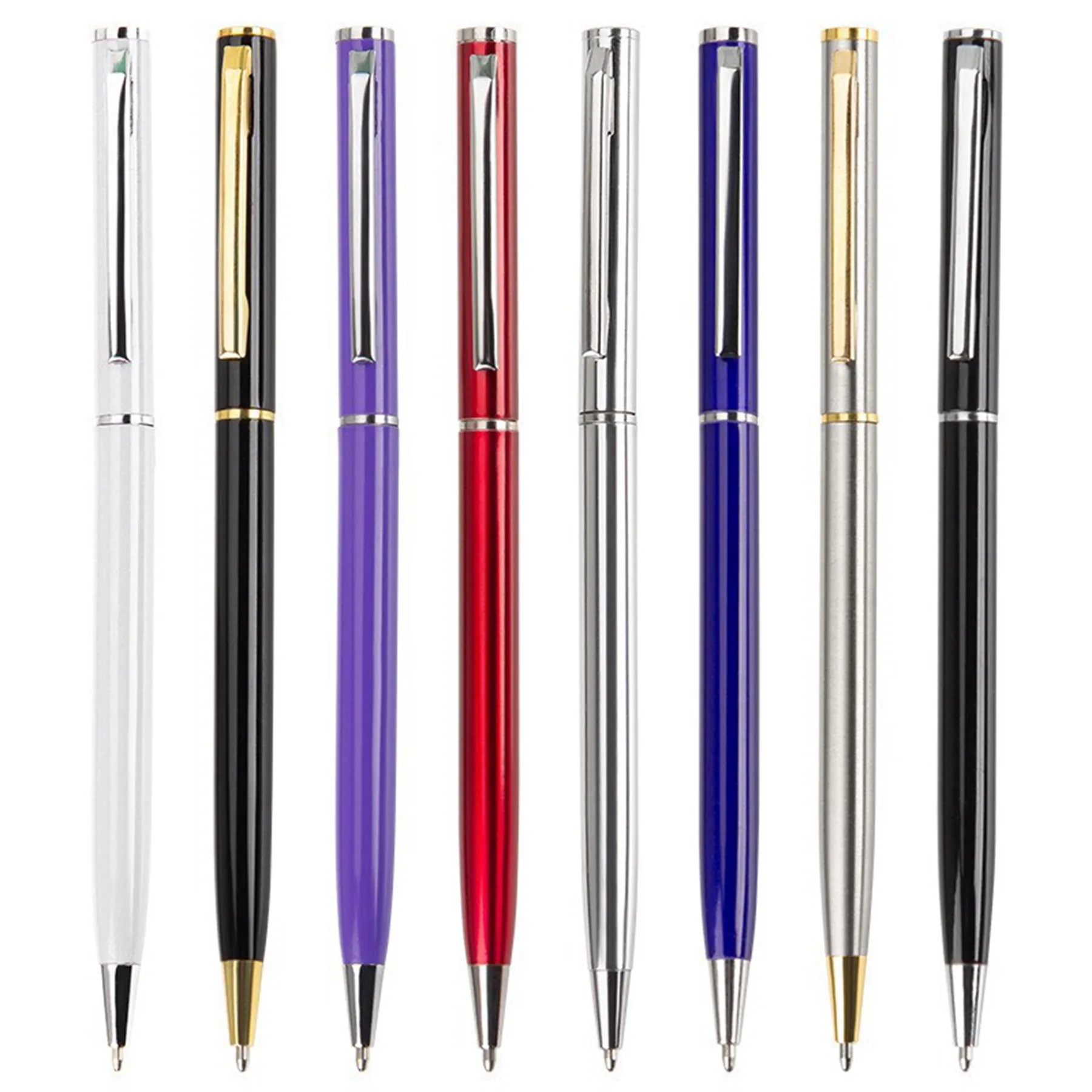 Metal Twist Slim Ballpoint Pen 11