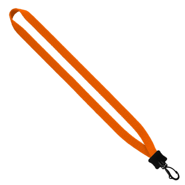 1/2" Smooth Nylon Lanyard with Plastic Clamshell & Swivel Snap Hook 6