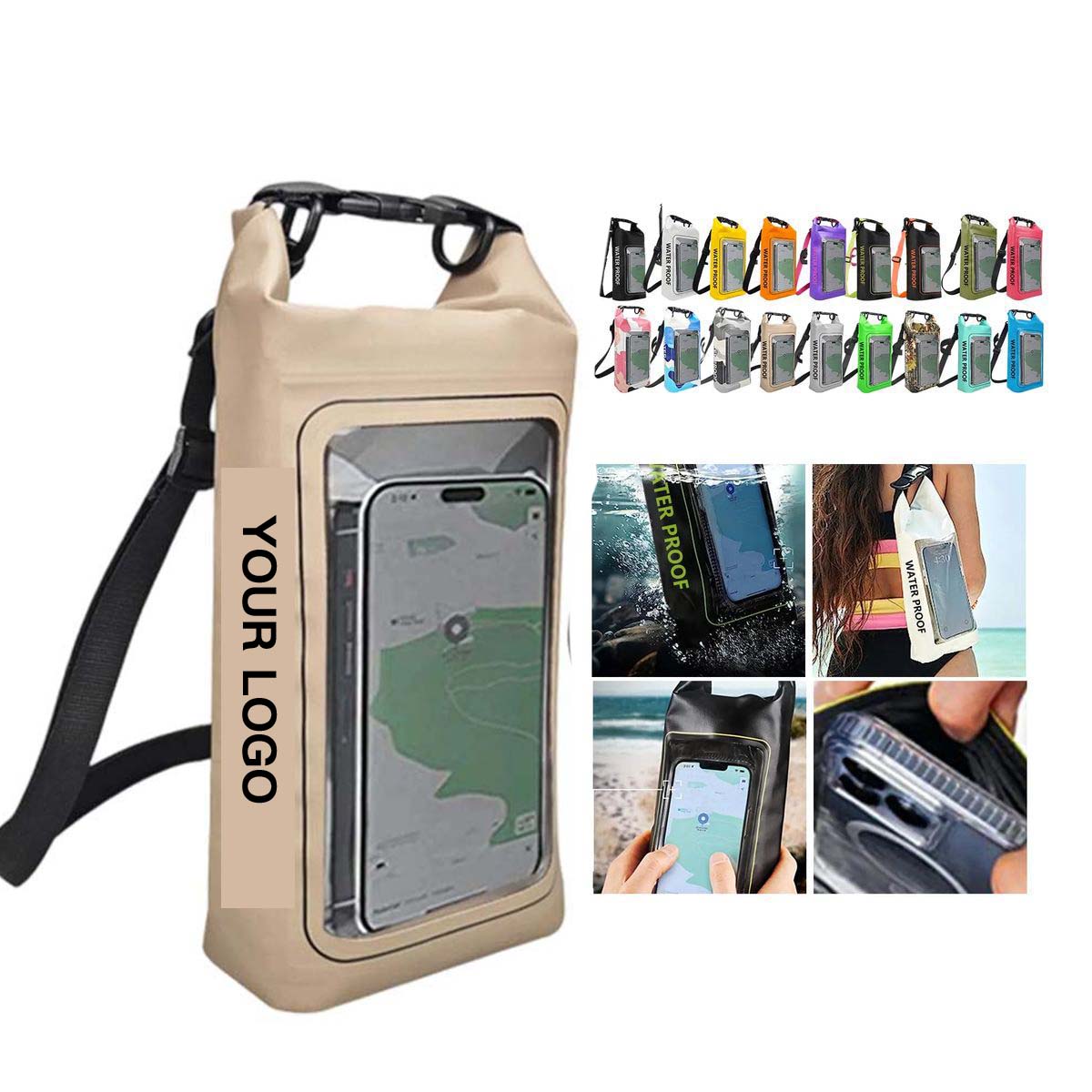 Durable PVC Crossbody Bag with Phone Window 4