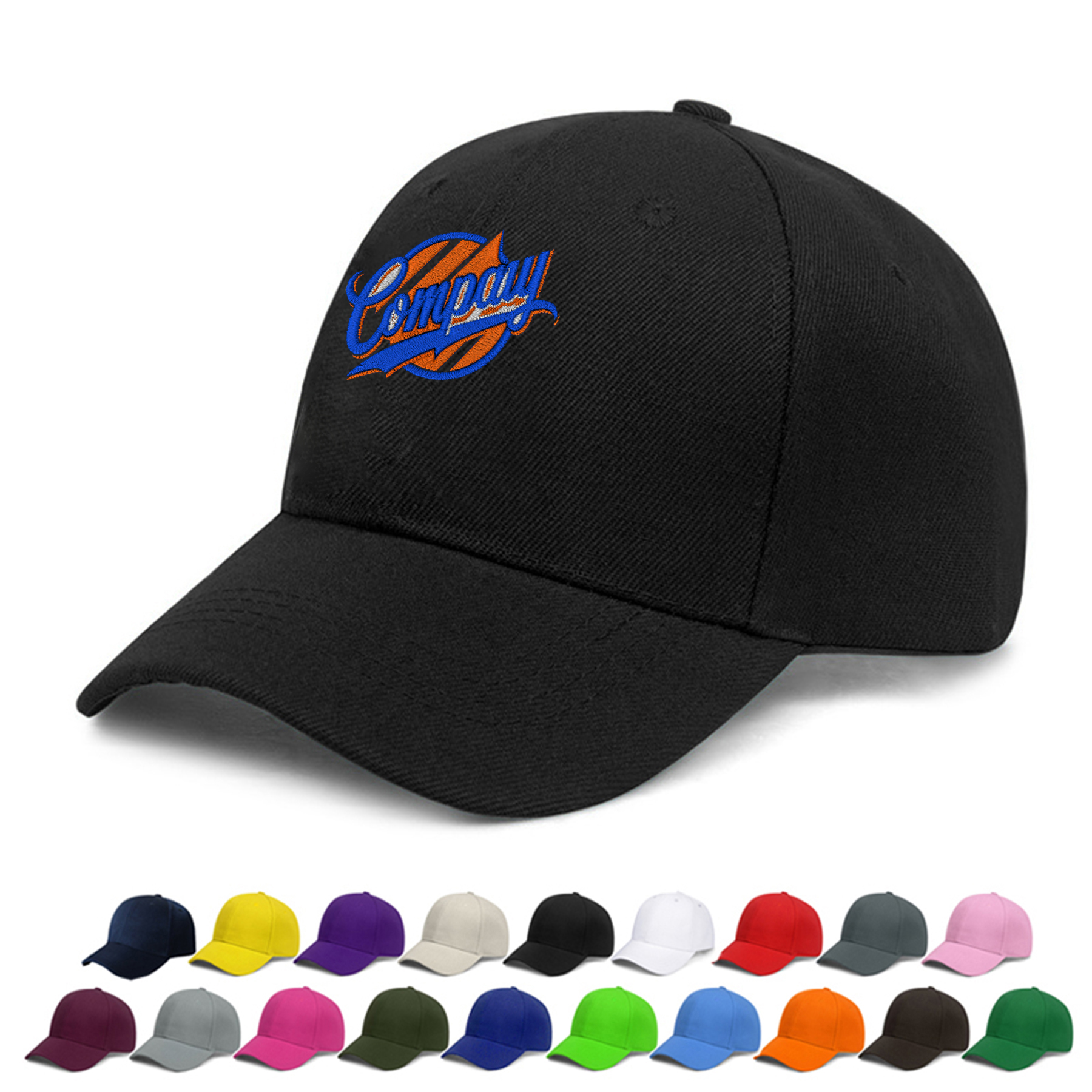 6 Panel Mid Profile Baseball Cap 14