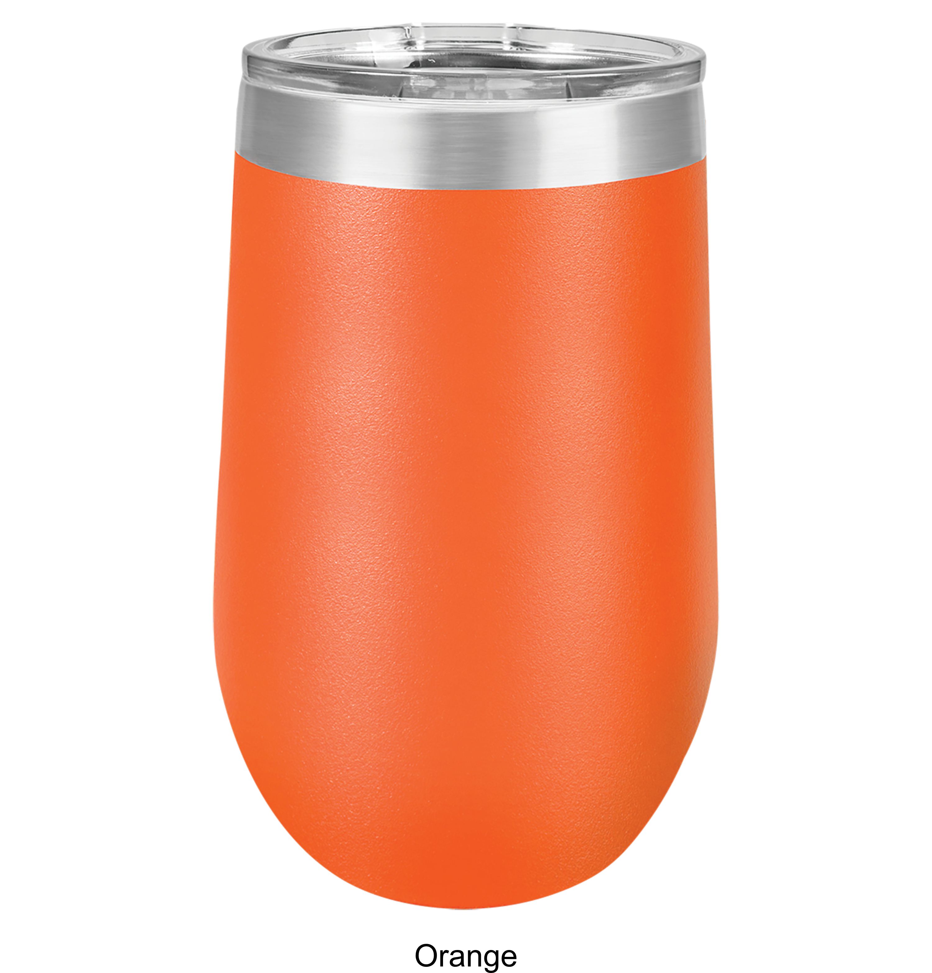 16 Oz. Polar Camel Stemless Wine Glass w/Lid Stainless Steel 8