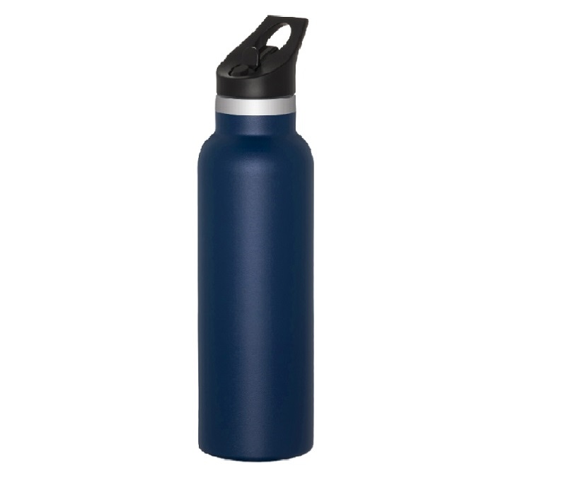 Double Wall Stainless Steel Water Bottle with Straw, 20 oz. 3