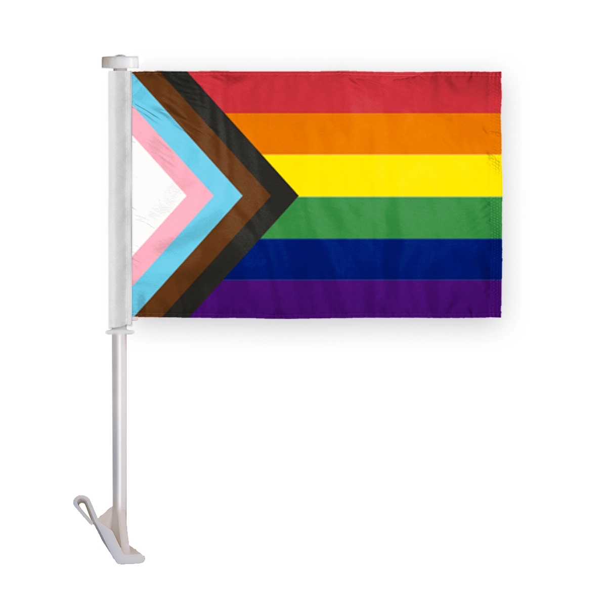 10.5" x 15 " Progressive Pride Premium Car Flag 2