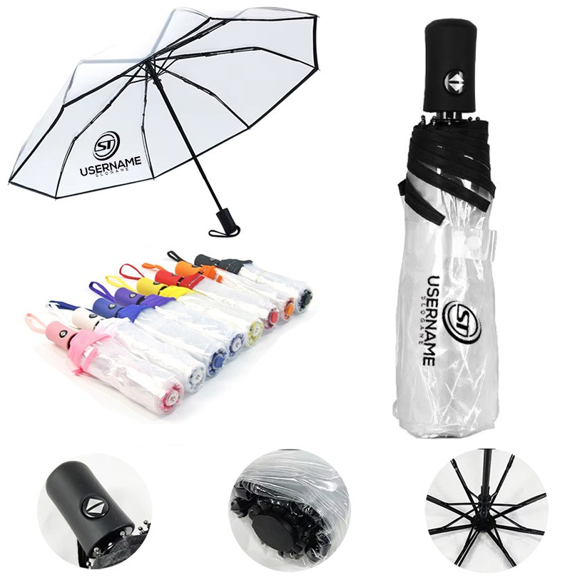 Automatic Folding Clear Umbrella 2