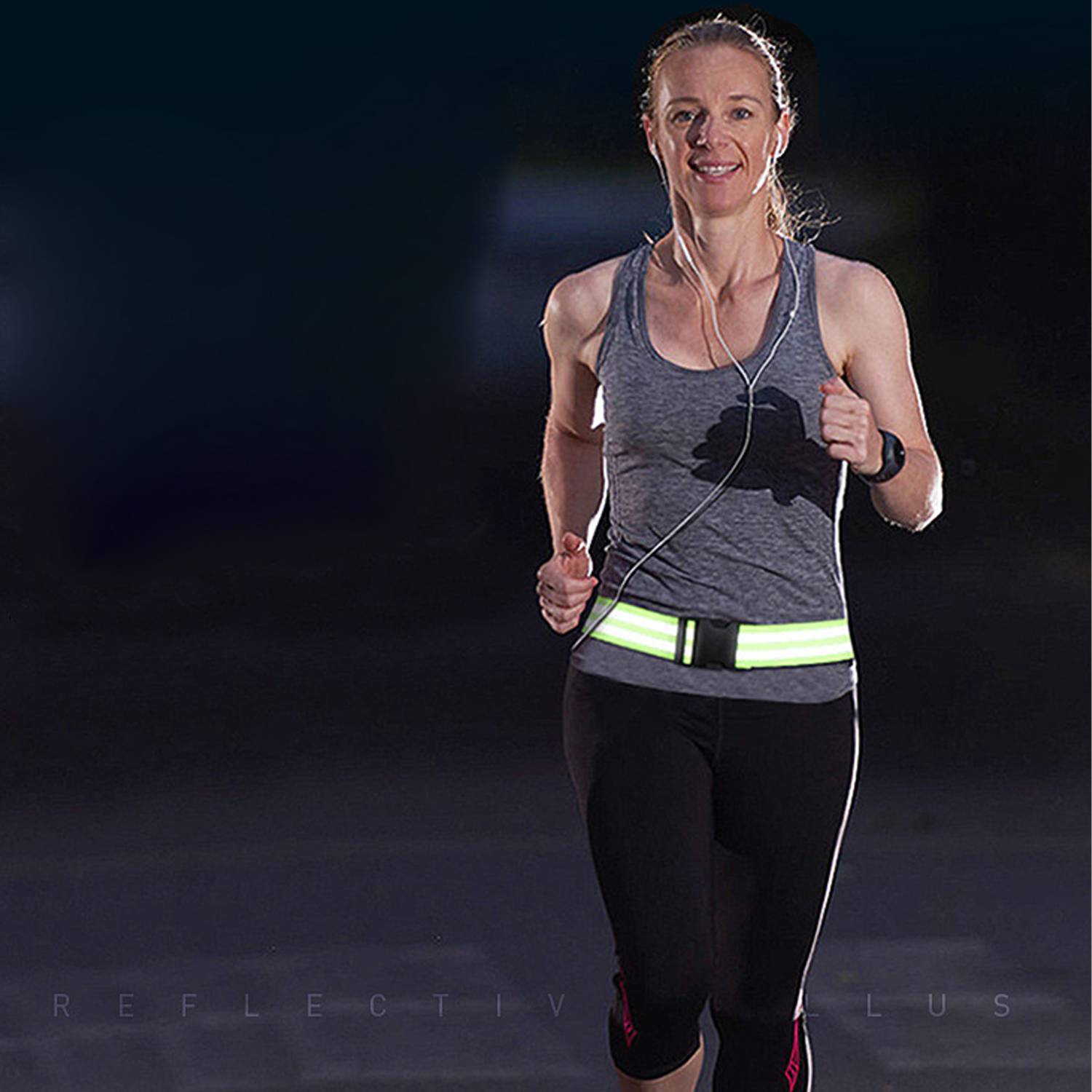 Night Running Sports Reflective Safety Elastic Waistband 6