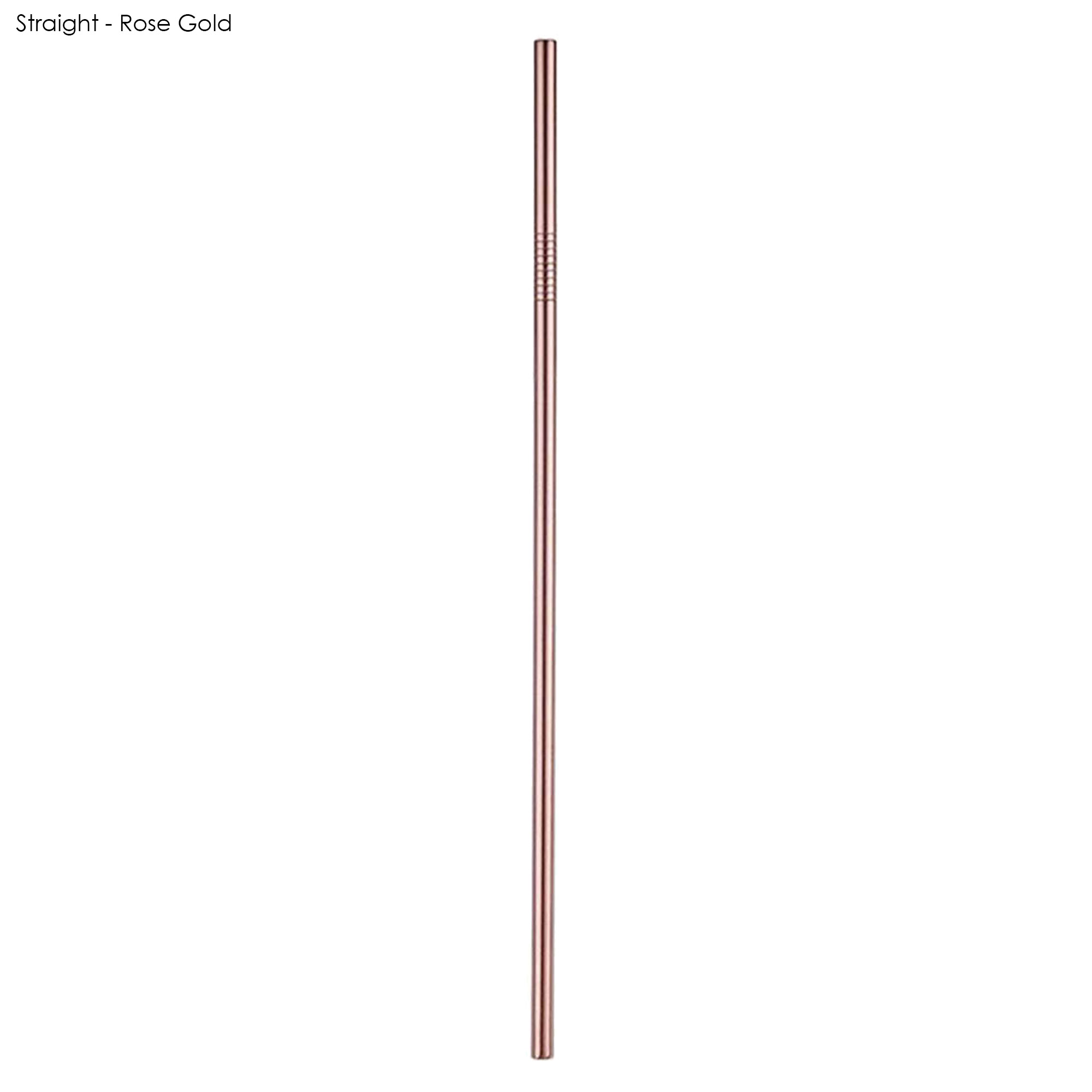 Stainless Steel Straw 6MM x 215MM - Colour 9
