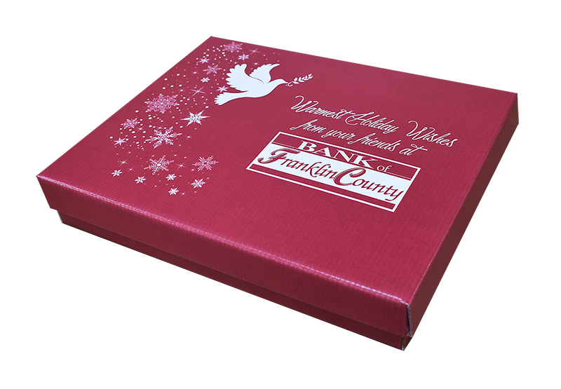 11 15/16" x 9 5/16" x 2" - E Flute Two Piece Box 2