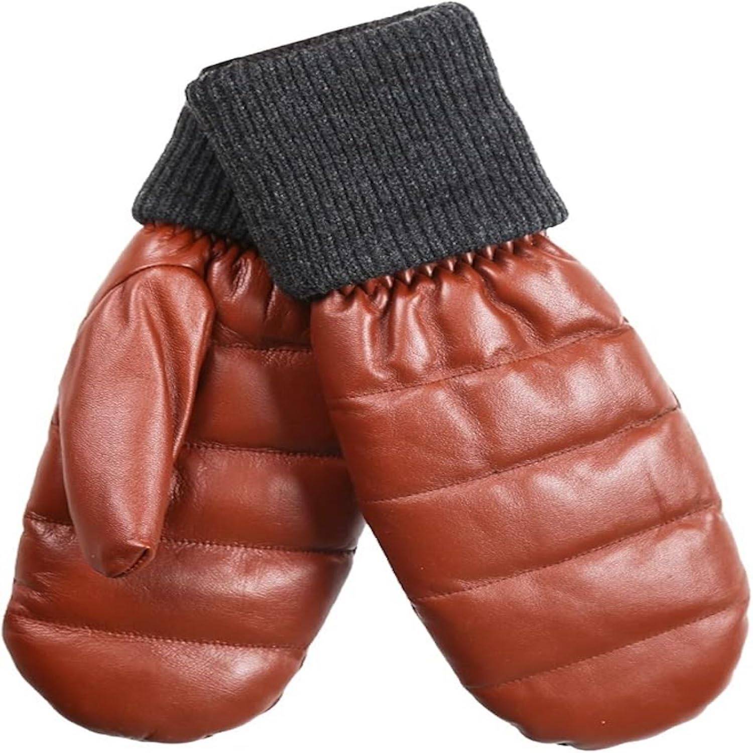 Women Sheepskin Leather Gloves 2