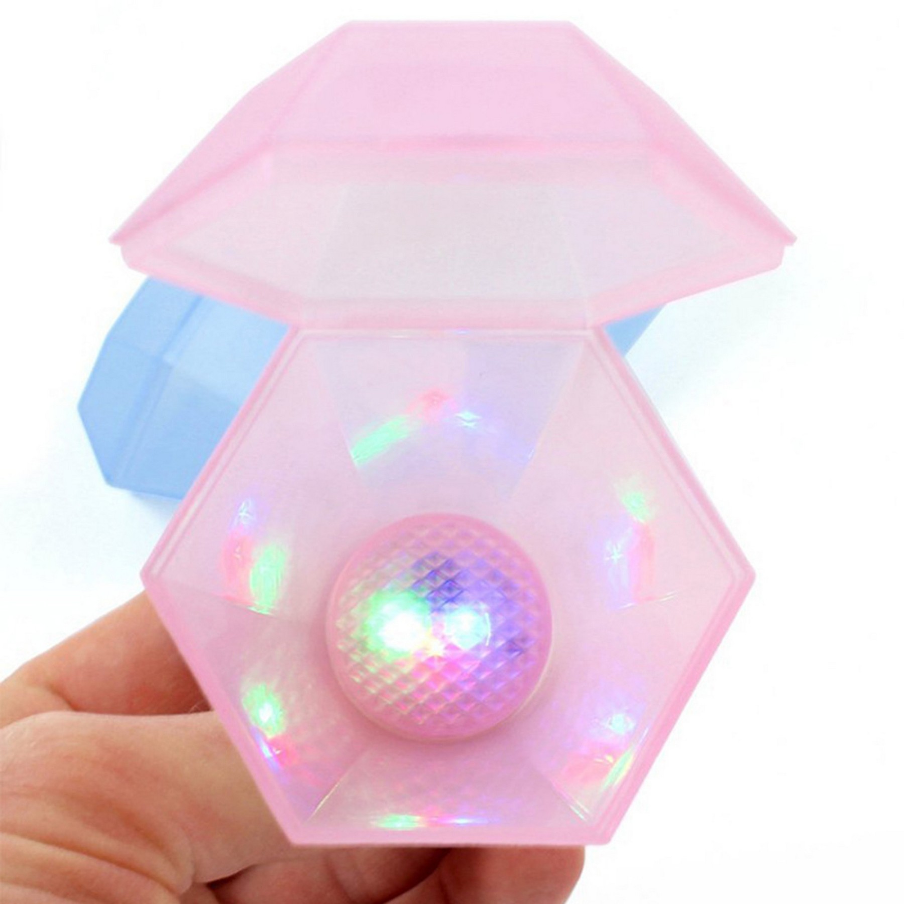 Party Imitation Diamond Plastic Glisten Cup Ring 5