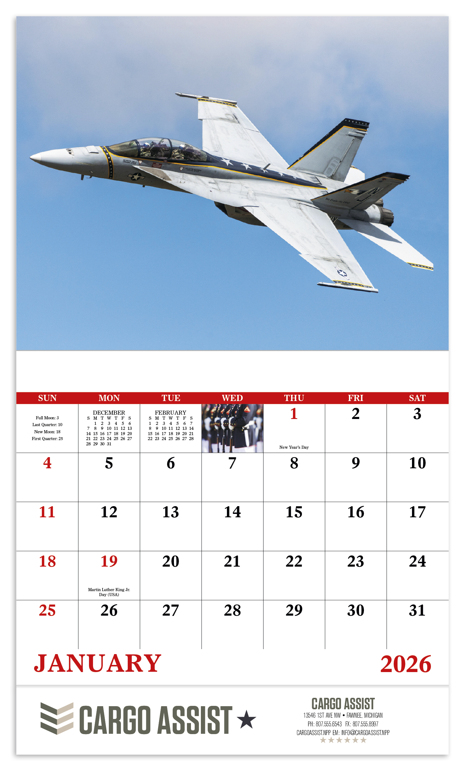 Good Value™ American Armed Forces - Stapled Calendar 37