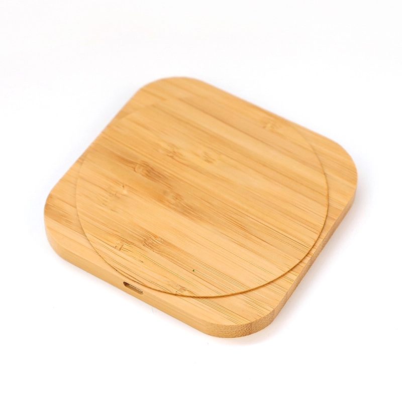 Bamboo Fast Wireless Charger Stand Wood 2