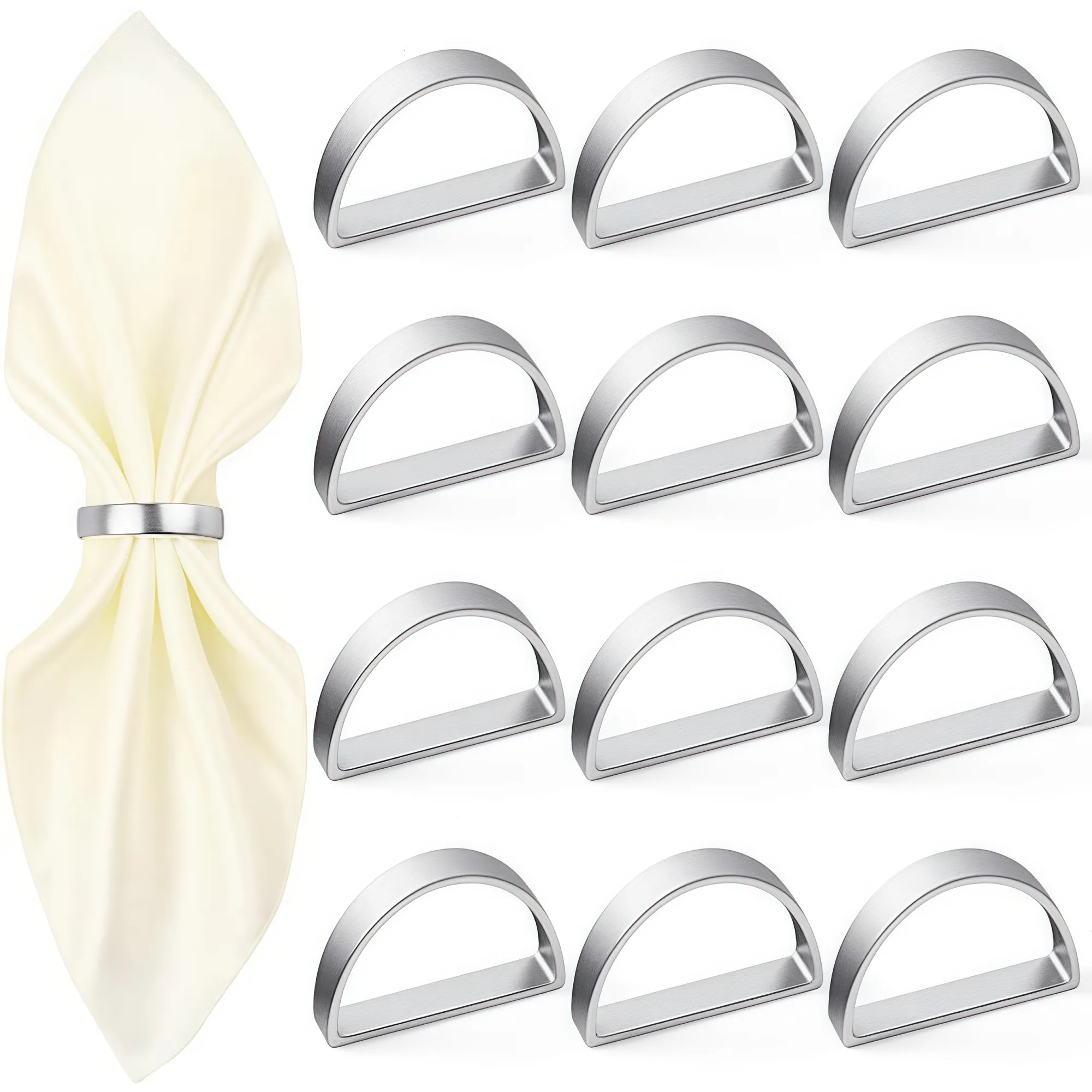 MOQ Metal Napkin Ring Holders Elegant Wedding Accessory 5