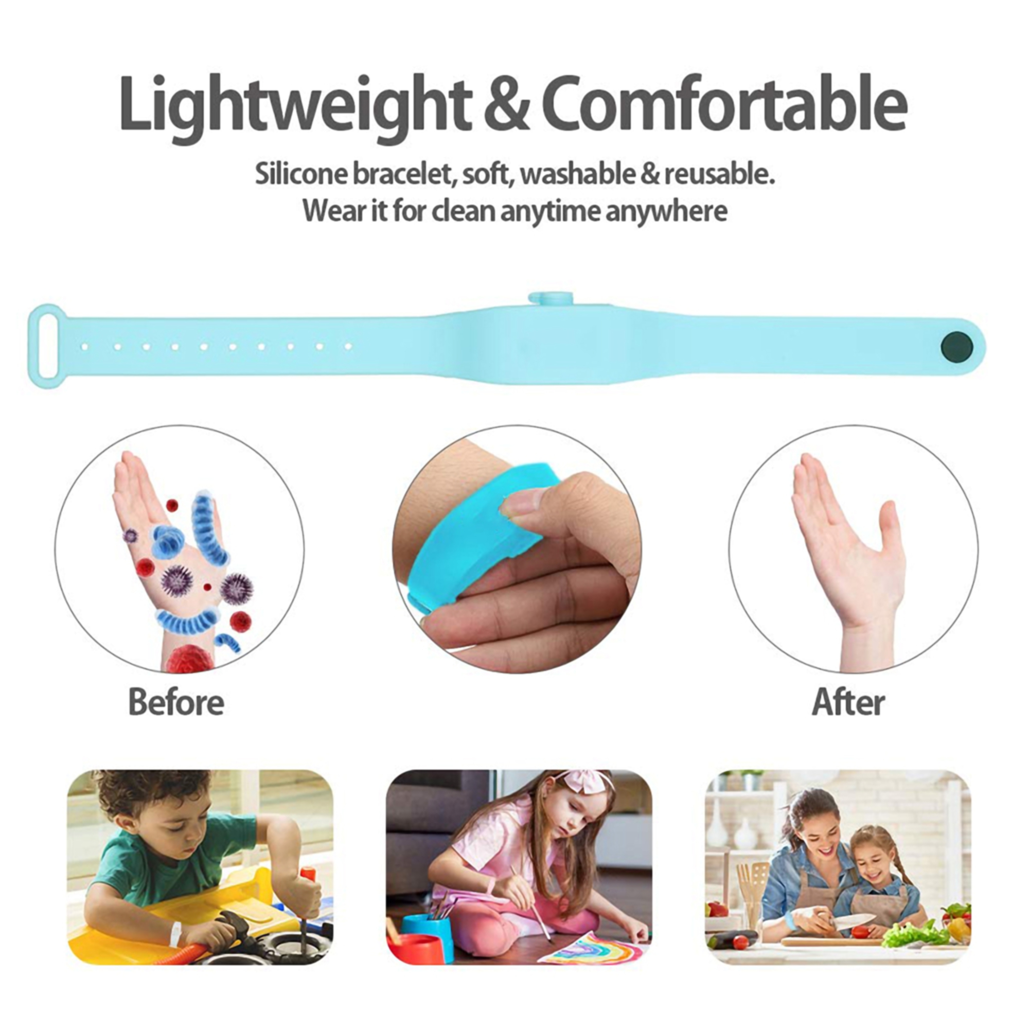 Wearable Hand Sanitizer Wristband Dispenser 3