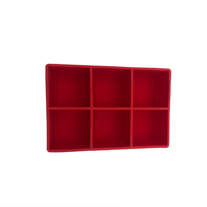 Silicone 6 Holes Customizable Ice Logo Cube Tray 2