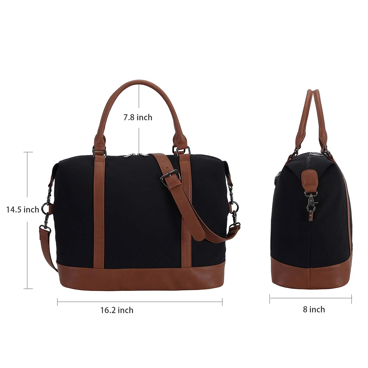 Women Ladies Canvas Weekender Bag 5